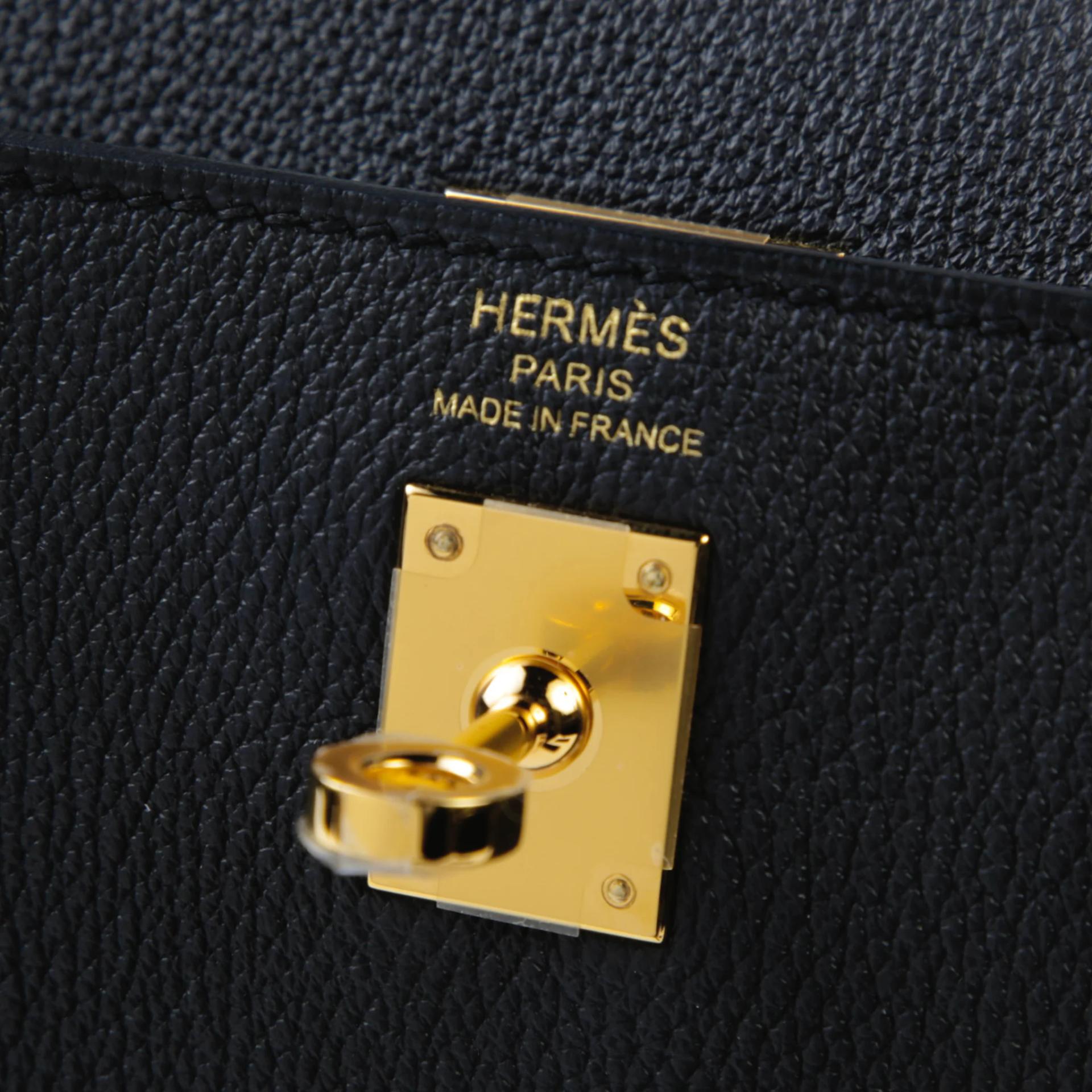 ランク N 新品 HERMÈS エルメス ケリー25 内縫い ブラック (89) トゴ ゴールド金具 G刻印 (2026) - 9