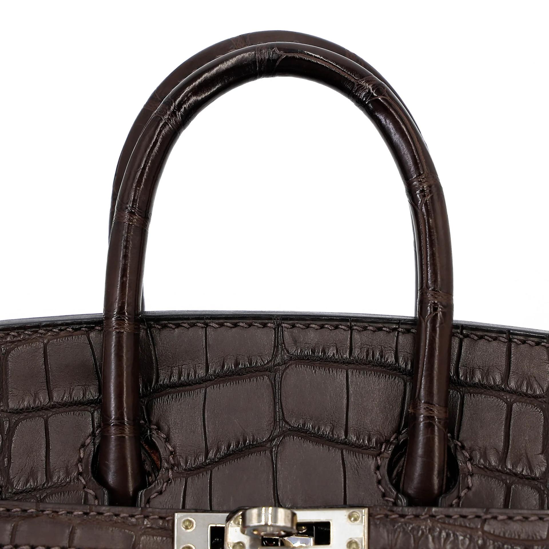SA超美品 HERMÈS 爱马仕 限量收藏款 Birkin Faubourg 20 房子包 37 金棕色 Gold 46 乌木色 Ebene 4G Brulee 93 爱马仕橘 Orange 10 奶昔白 Craie □ 短吻鳄 雾面 Madame皮 Sombrero皮 Swift牛皮 银扣 Y刻 2020年 - 9