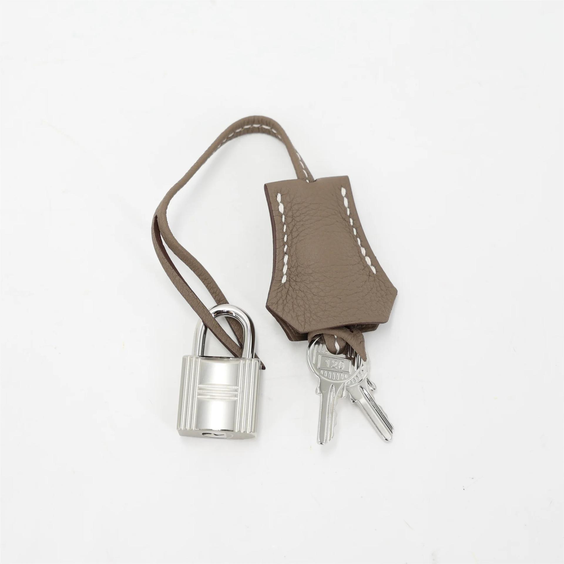 Brand New ( Rank N ) HERMÈS Birkin 25 Etoupe (18) Togo Palladium hardware G (2026) - 16
