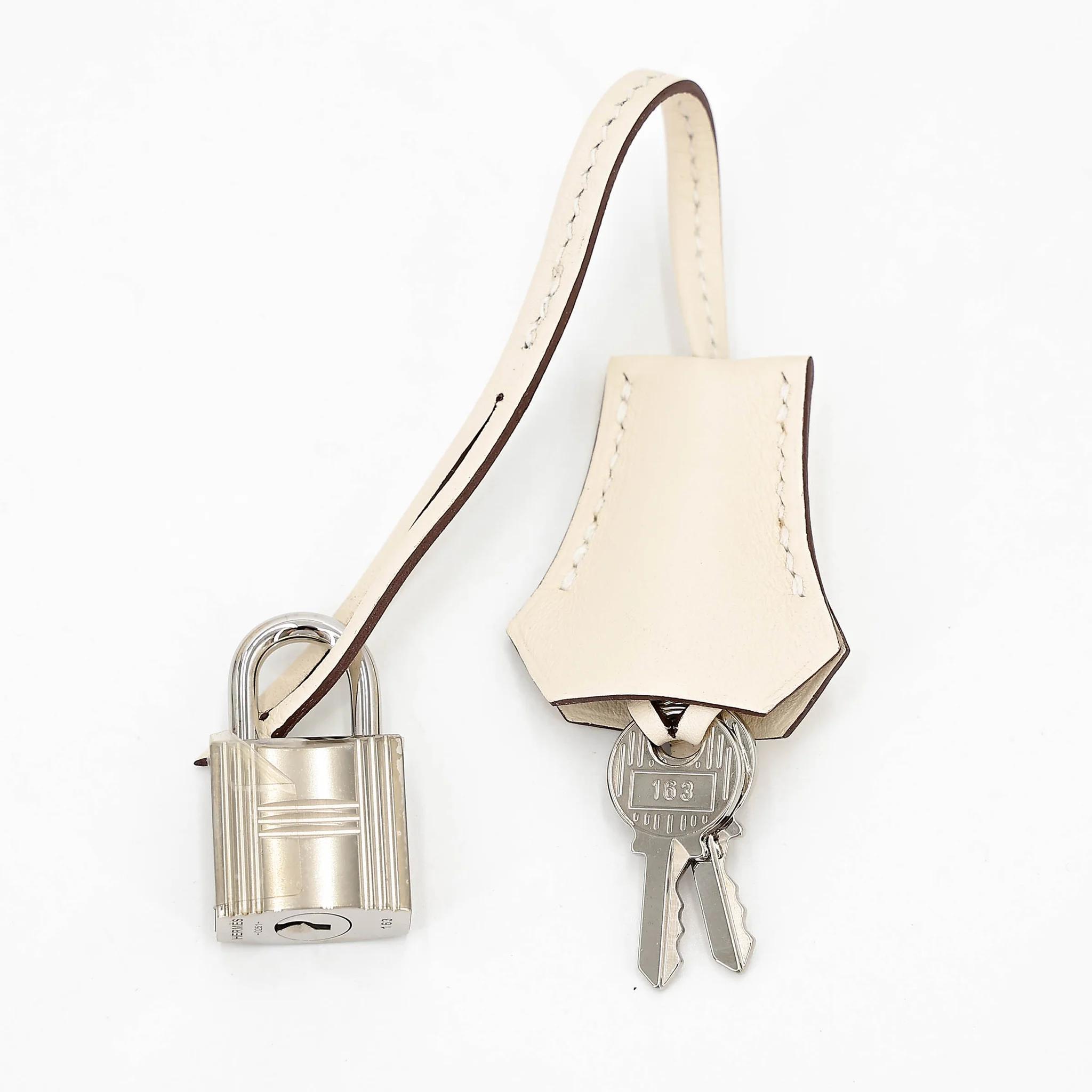 Excellent ( Rank SA ) HERMÈS Limited Edition Birkin Cargo 25 Nata (I2) Swift Toile Goeland canvas Palladium hardware U (2022) - 28