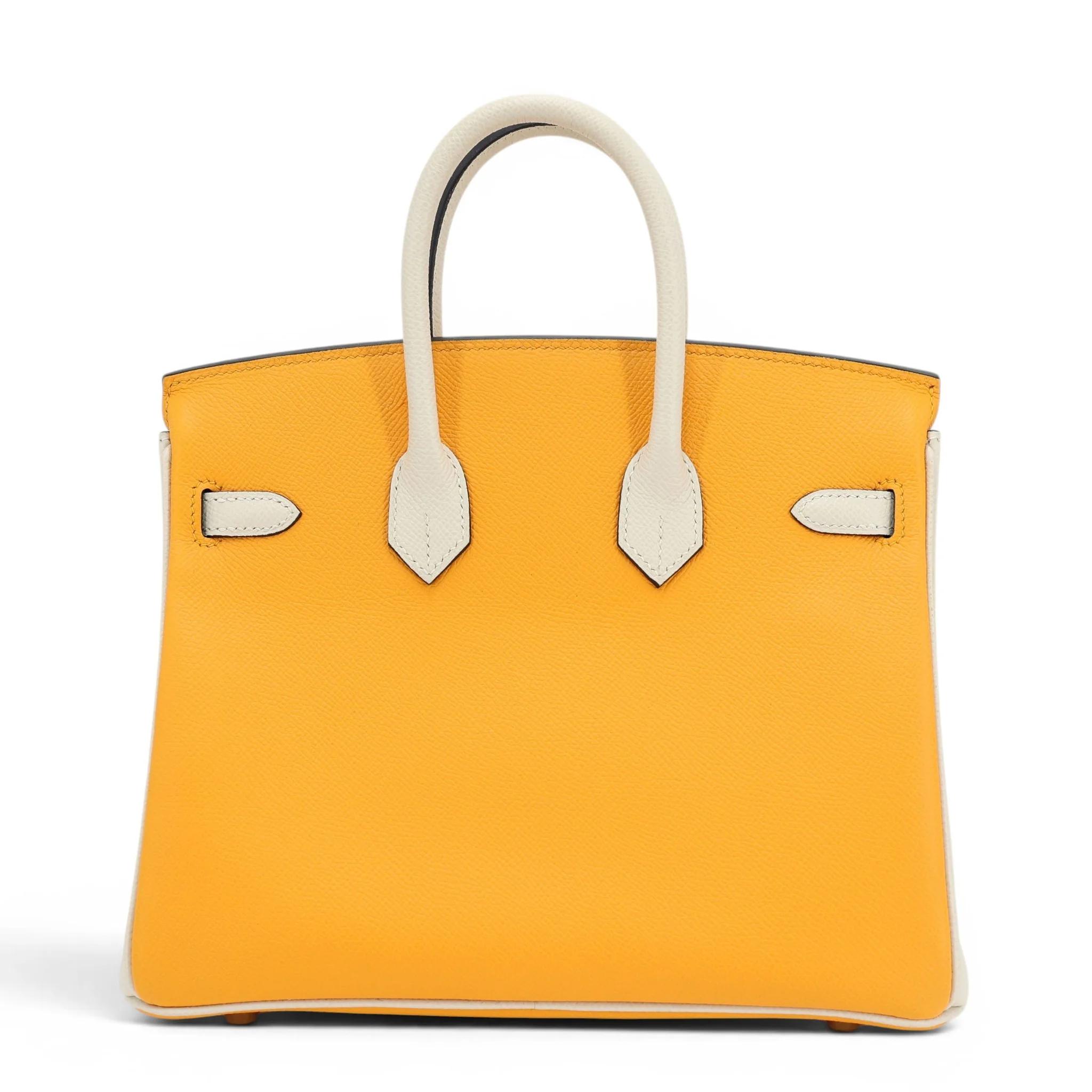 Birkin 25 Jaune d’Or (9V) Craie (10)