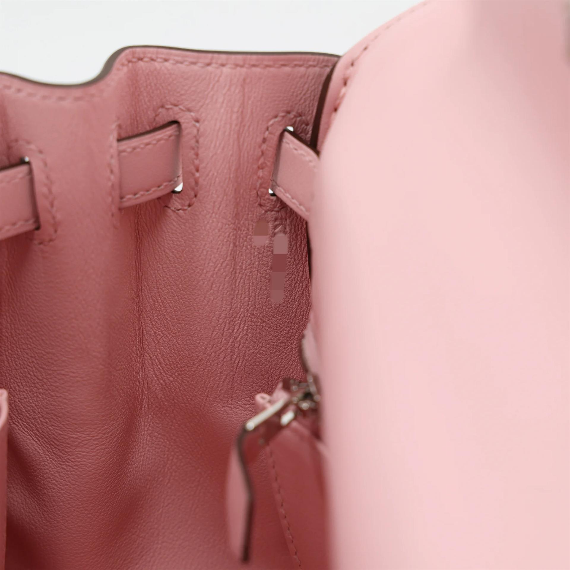 Brand New ( Rank N ) HERMÈS Kelly 25 Rose Sakura (3Q) Swift Palladium hardware K (2025) - 15