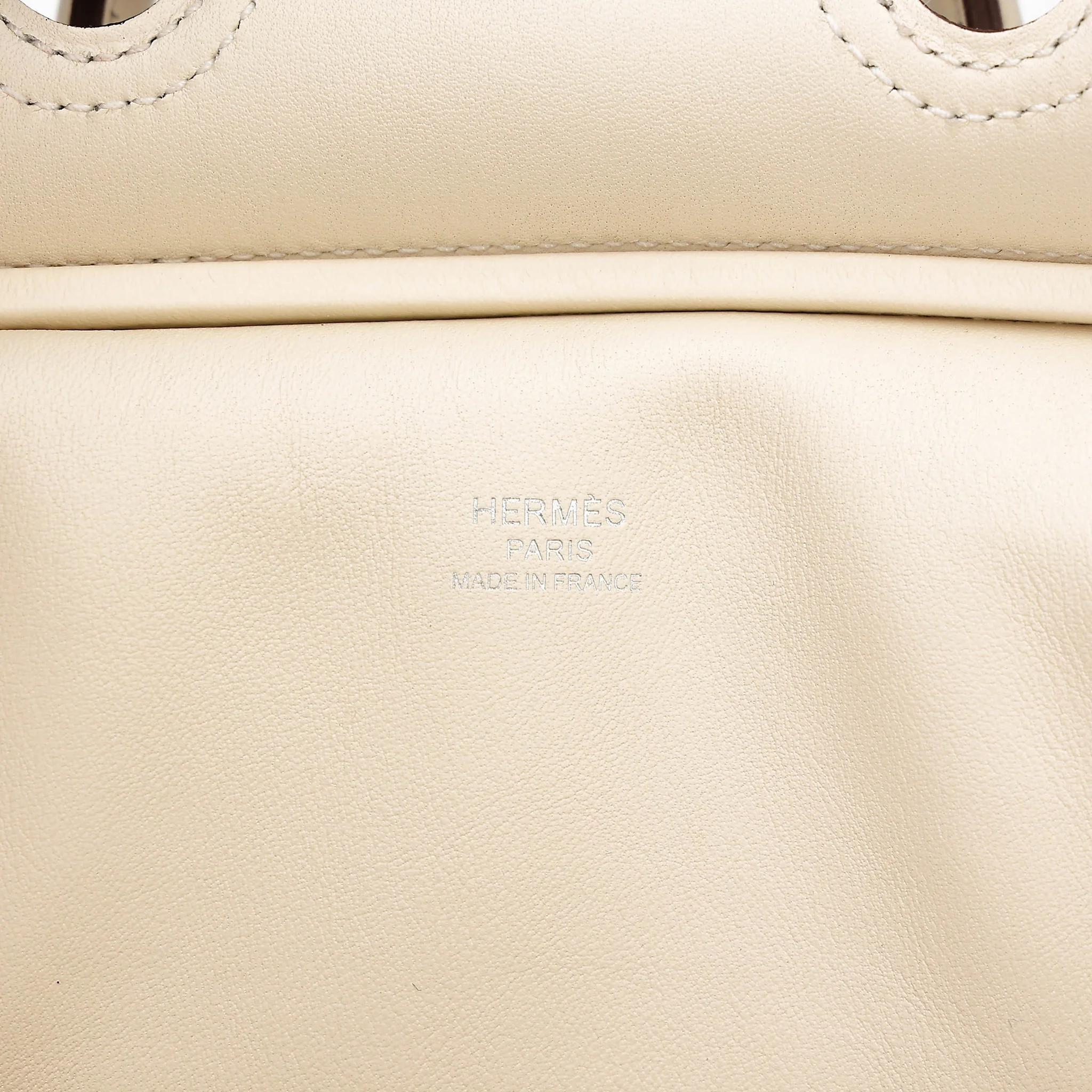 Excellent ( Rank SA ) HERMÈS Limited Edition Birkin Cargo 25 Nata (I2) Swift Toile Goeland canvas Palladium hardware U (2022) - 22