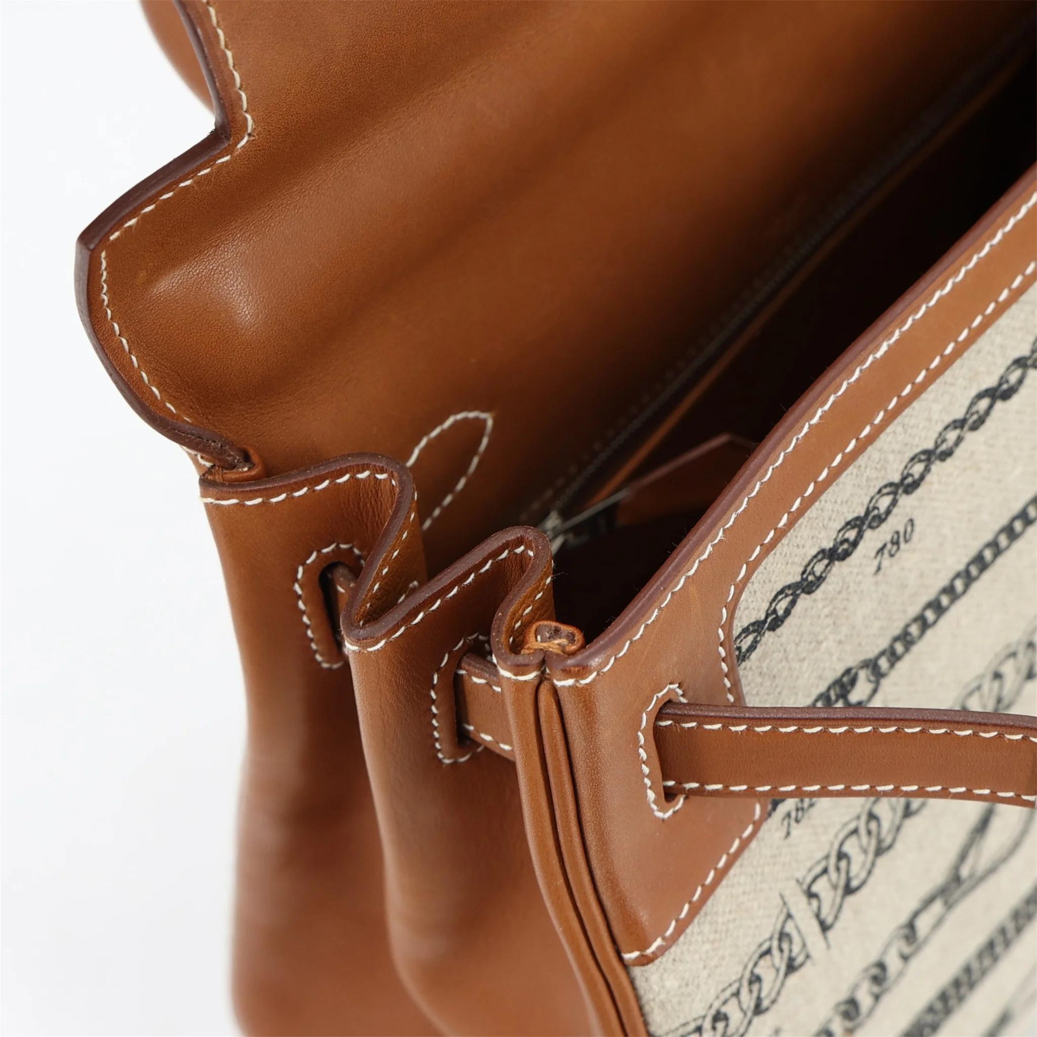 ランク A HERMÈS エルメス 限定品 ケリー28 デシュネ フォーブ (34) バレニア トワルキャンプ シルバー金具 C刻印 (2018) - 14