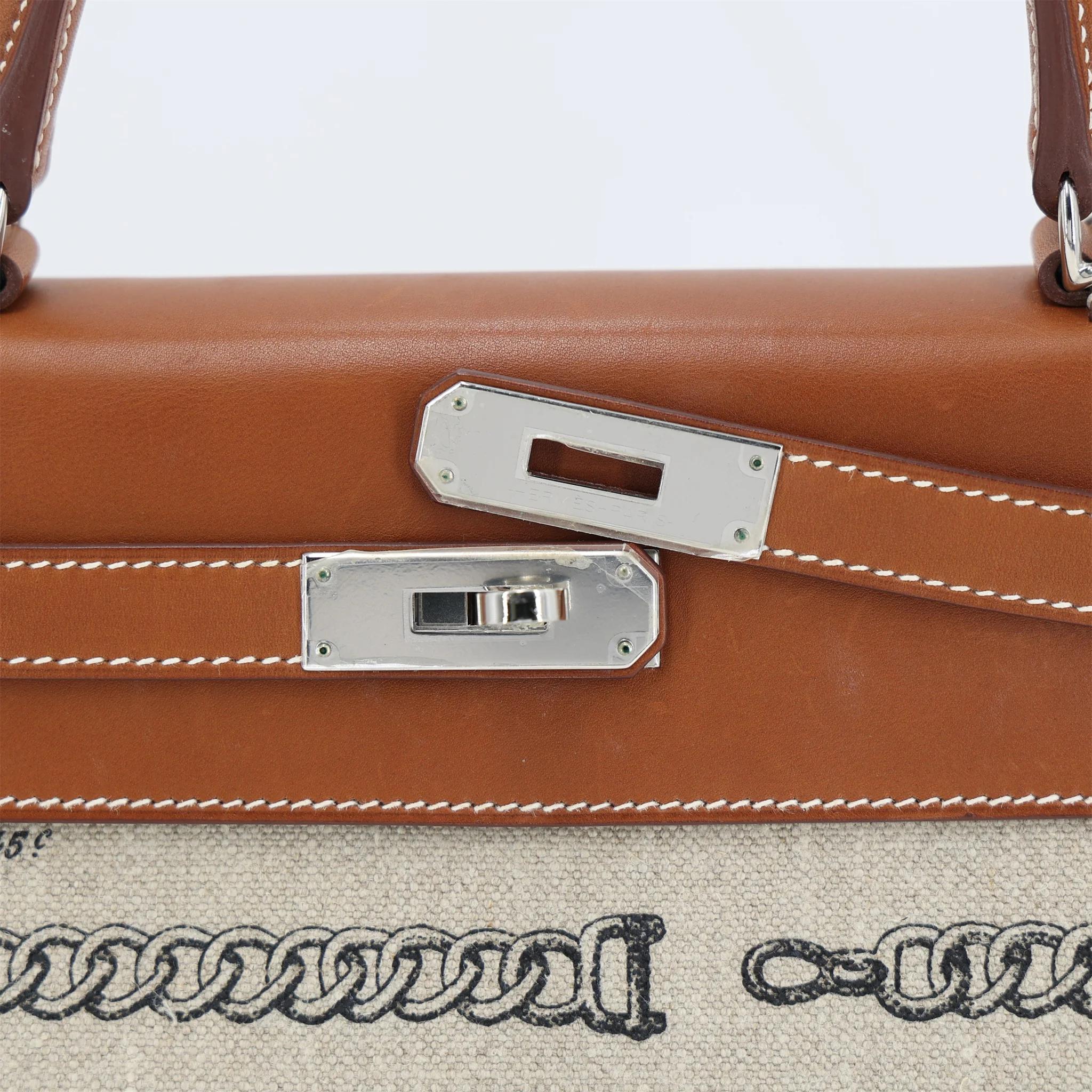 ランク A HERMÈS エルメス 限定品 ケリー28 デシュネ フォーブ (34) バレニア トワルキャンプ シルバー金具 C刻印 (2018) - 8
