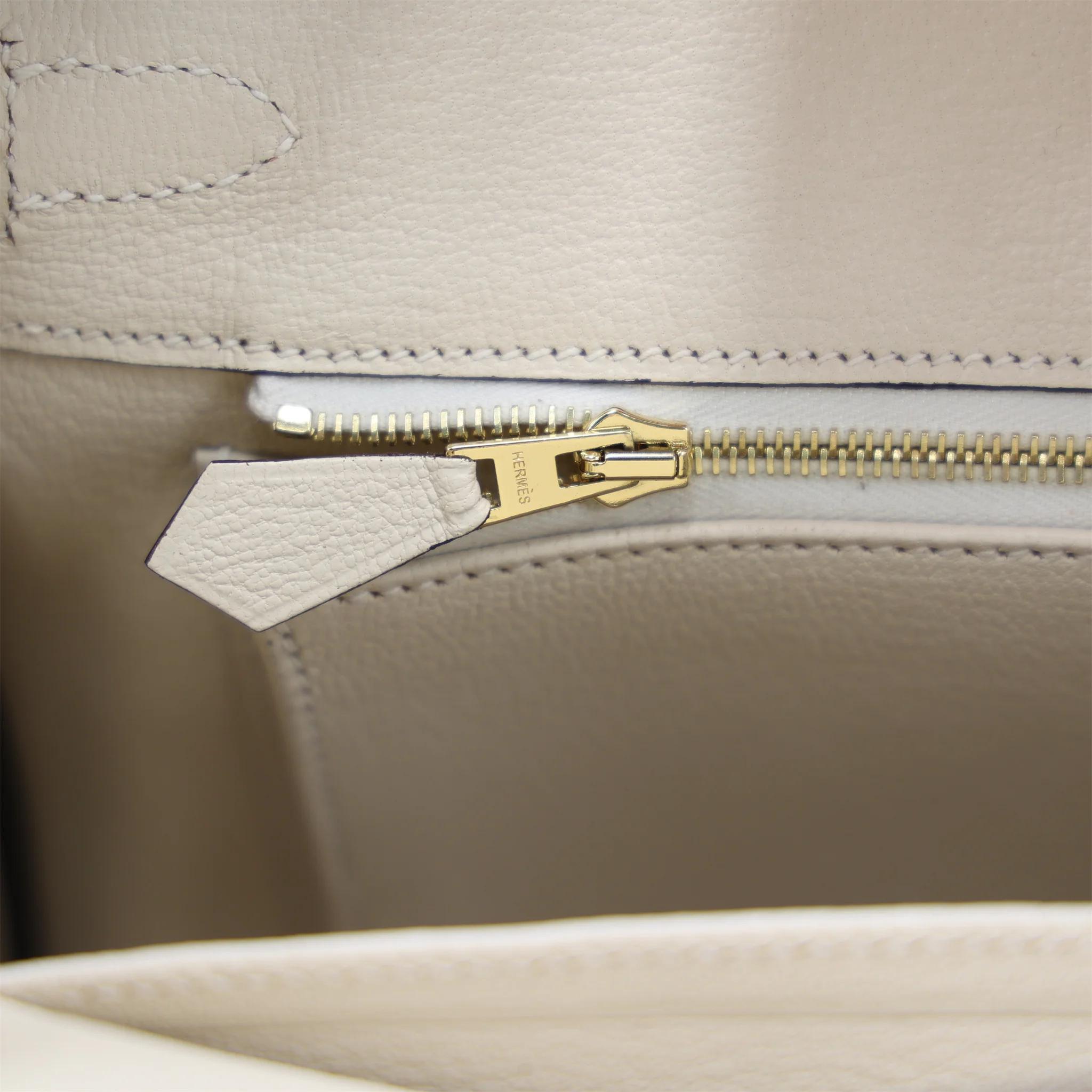 ランク SA HERMÈS エルメス スペシャルオーダー バーキン25 ジョーヌドール (9V) クレ (10) エプソン マットゴールド金具 C刻印 (2018) - 14