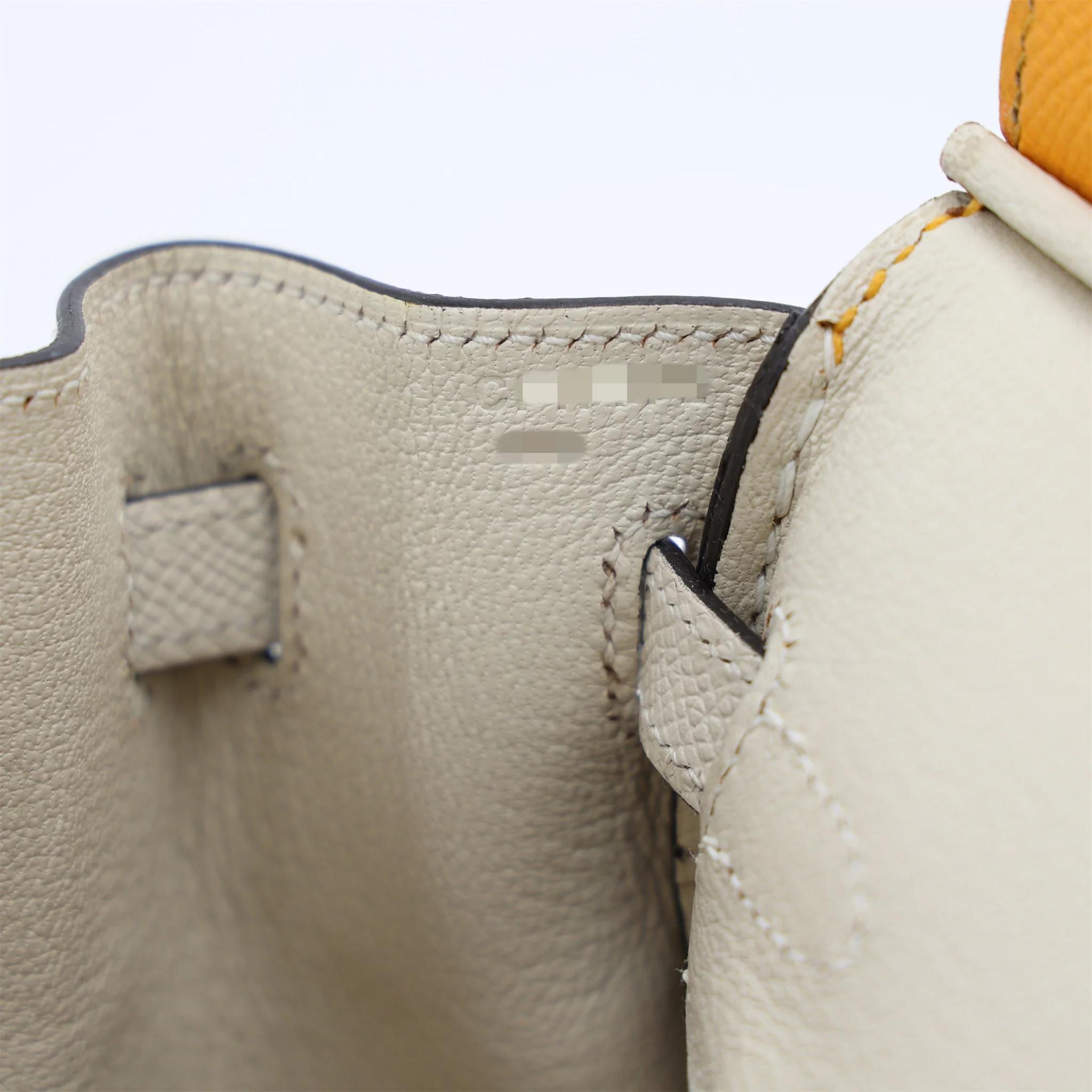 ランク SA HERMÈS エルメス スペシャルオーダー バーキン25 ジョーヌドール (9V) クレ (10) エプソン マットゴールド金具 C刻印 (2018) - 17