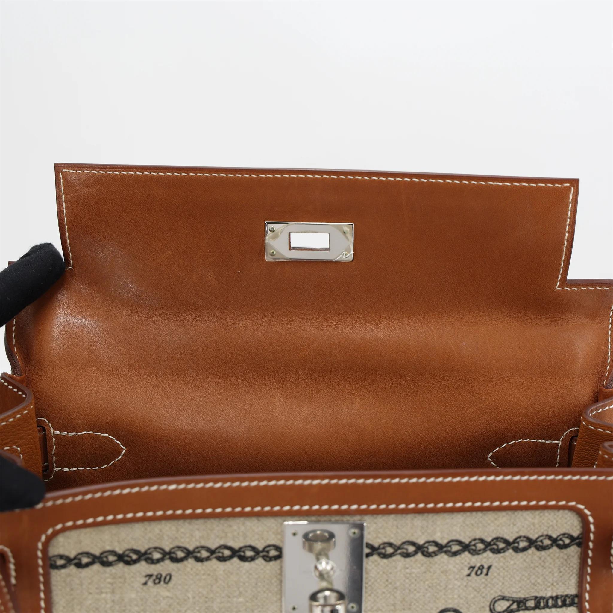 ランク A HERMÈS エルメス 限定品 ケリー28 デシュネ フォーブ (34) バレニア トワルキャンプ シルバー金具 C刻印 (2018) - 11