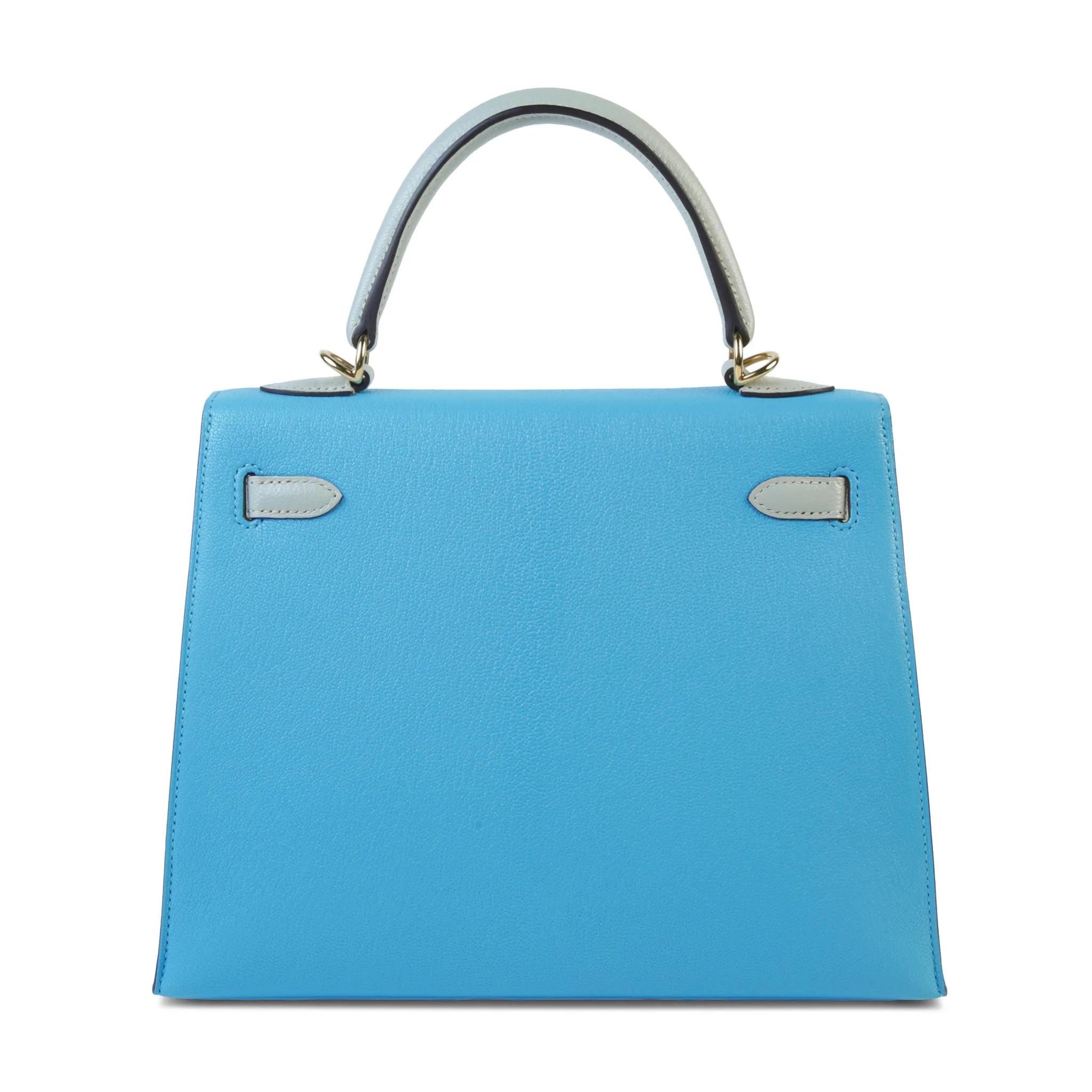 Kelly 25 Sellier Celeste (7N) Gris Perle (80)