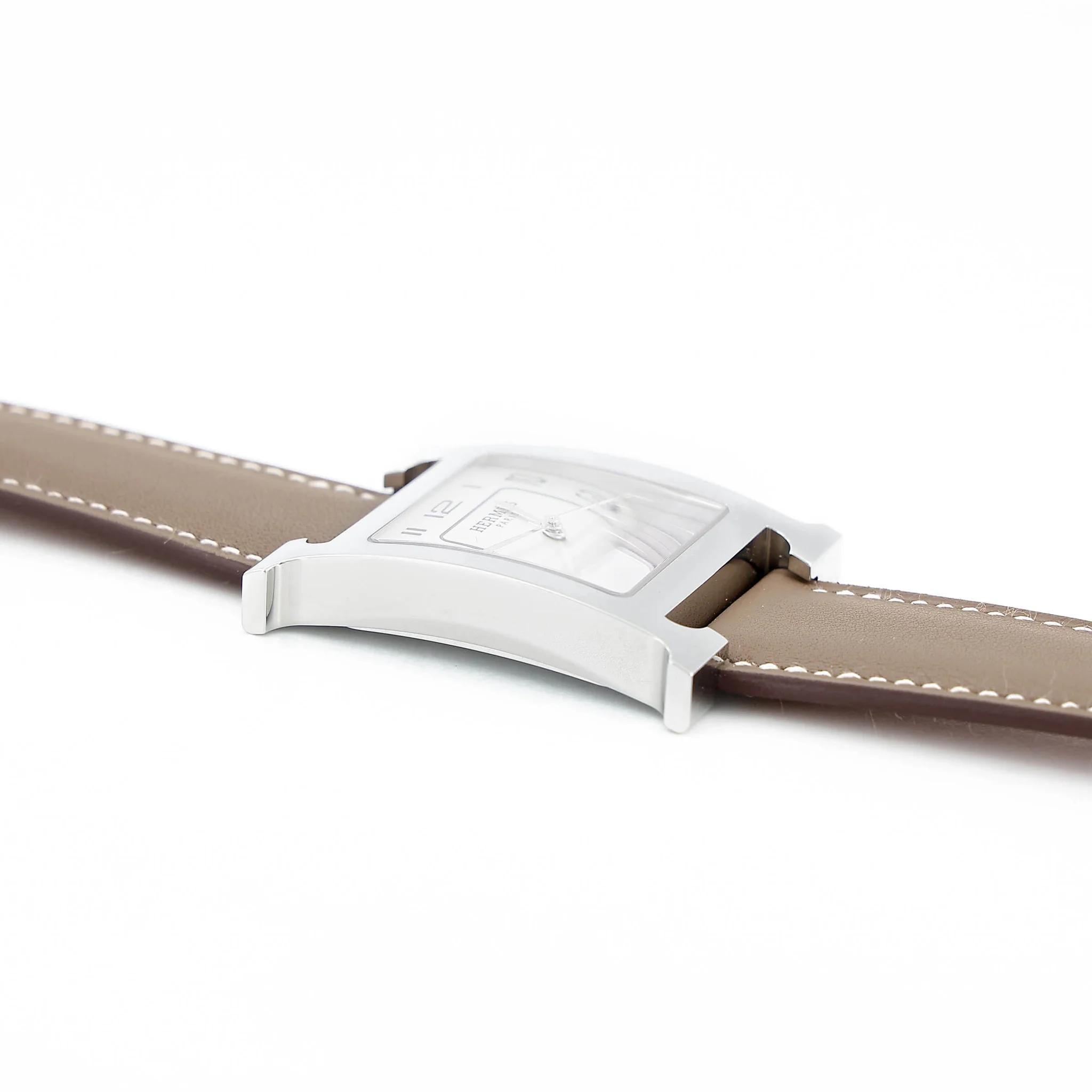 Brand New ( Rank N ) HERMÈS Watch Heure H Etoupe (18) Swift Stainless steel - 7