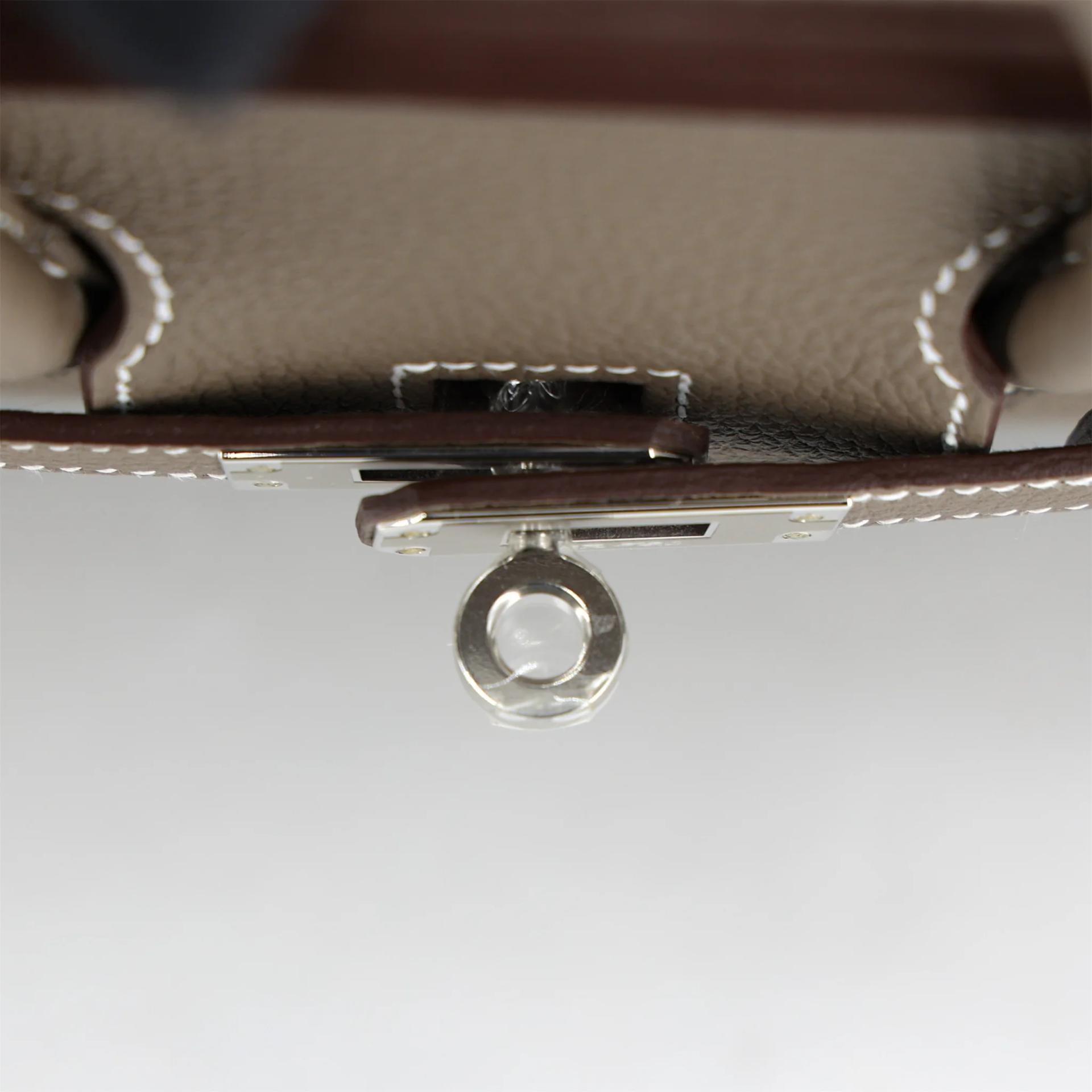 Brand New ( Rank N ) HERMÈS Birkin 25 Etoupe (18) Togo Palladium hardware K (2025) - 9