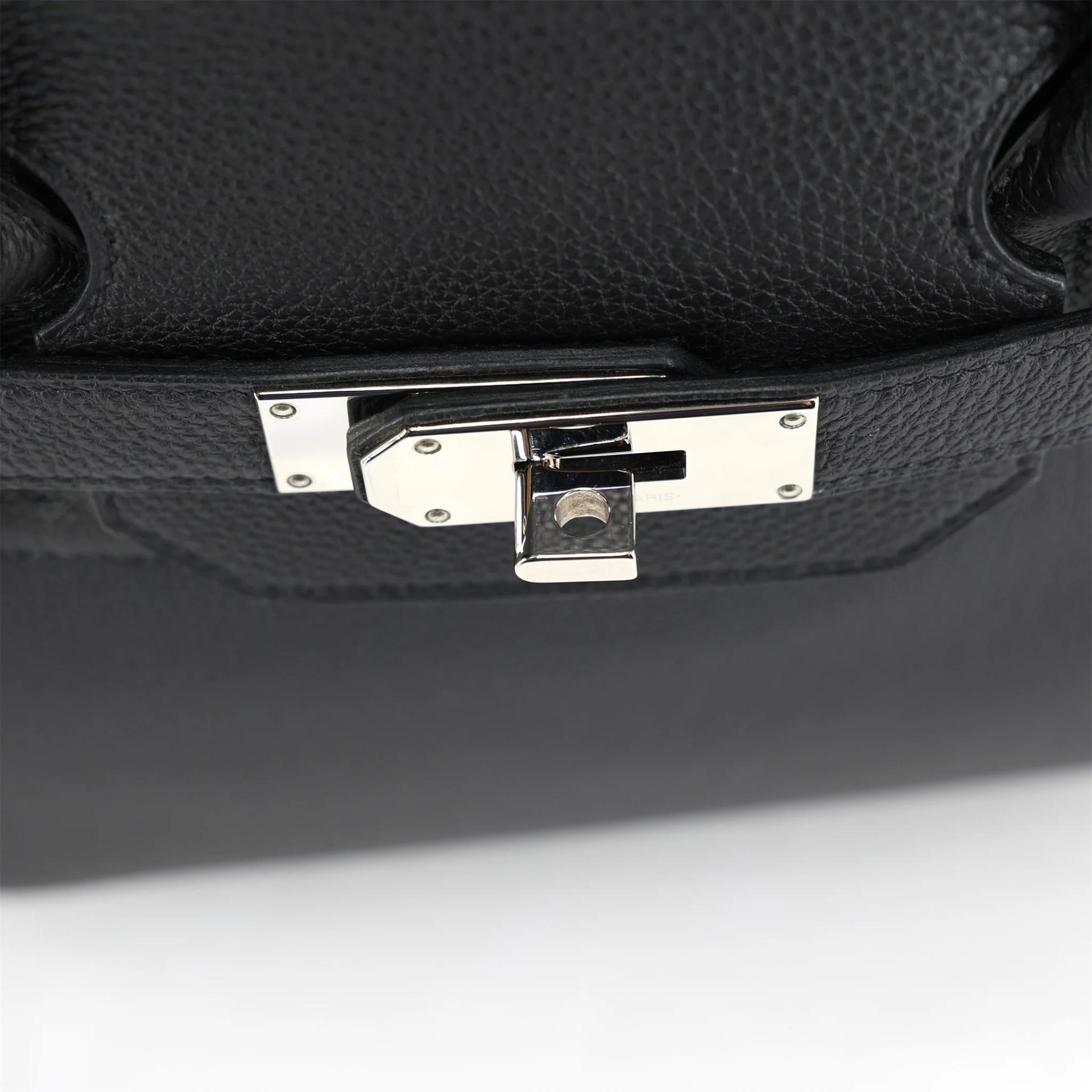 SA超美品 HERMÈS 爱马仕 HAC 40 89 黑色 Noir (Black) Togo小牛皮 银扣 B刻 2023年 - 9