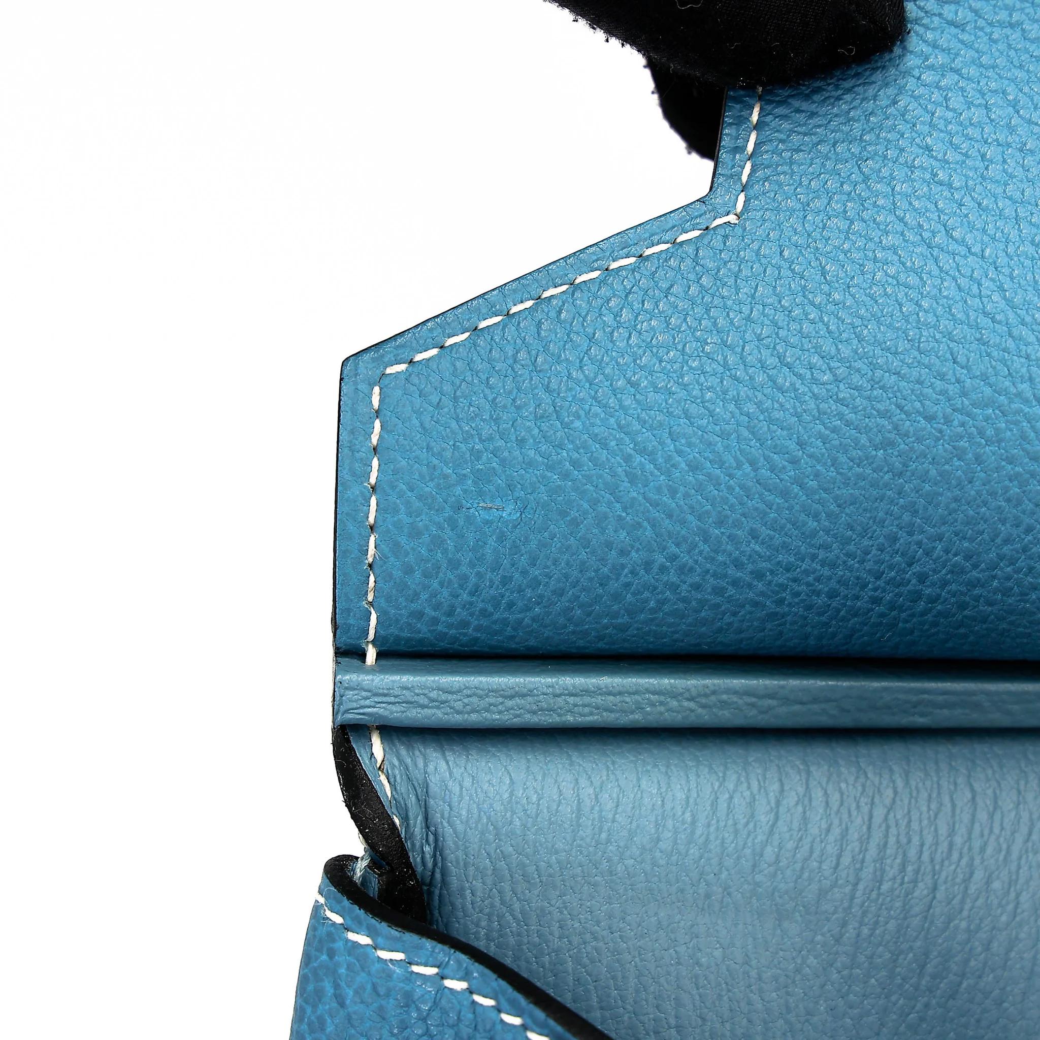 ランク NS 未使用品 HERMÈS エルメス バーキン35 ブルージーン (75) トゴ シルバー金具 □N刻印 (2010) - 16