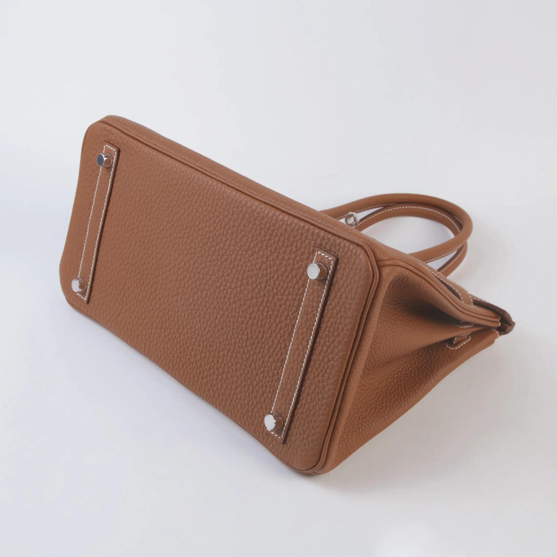 Brand New ( Rank N ) HERMÈS Birkin 30 Gold (37) Togo Palladium hardware G (2026) - 5