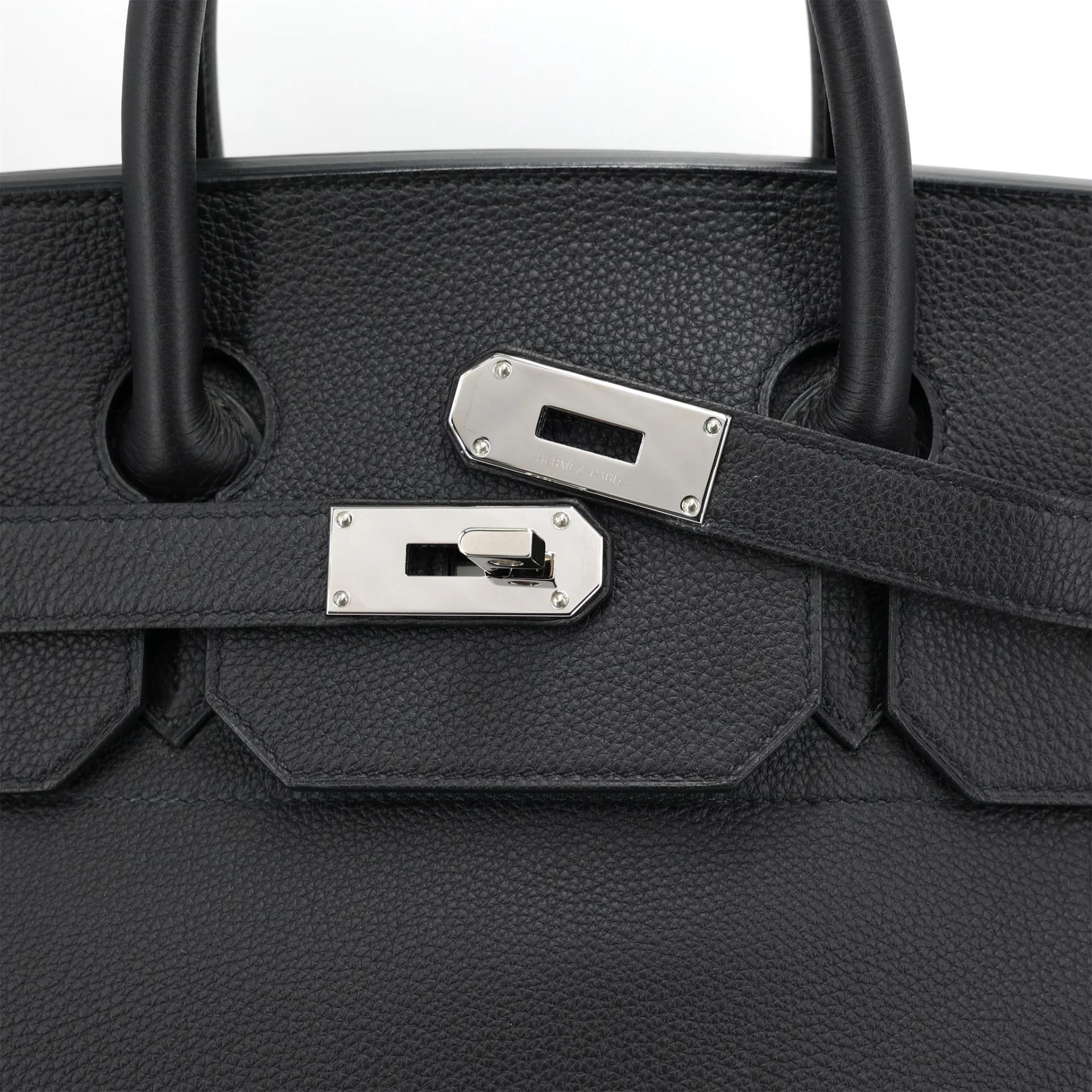 SA超美品 HERMÈS 爱马仕 HAC 40 89 黑色 Noir (Black) Togo小牛皮 银扣 B刻 2023年 - 8