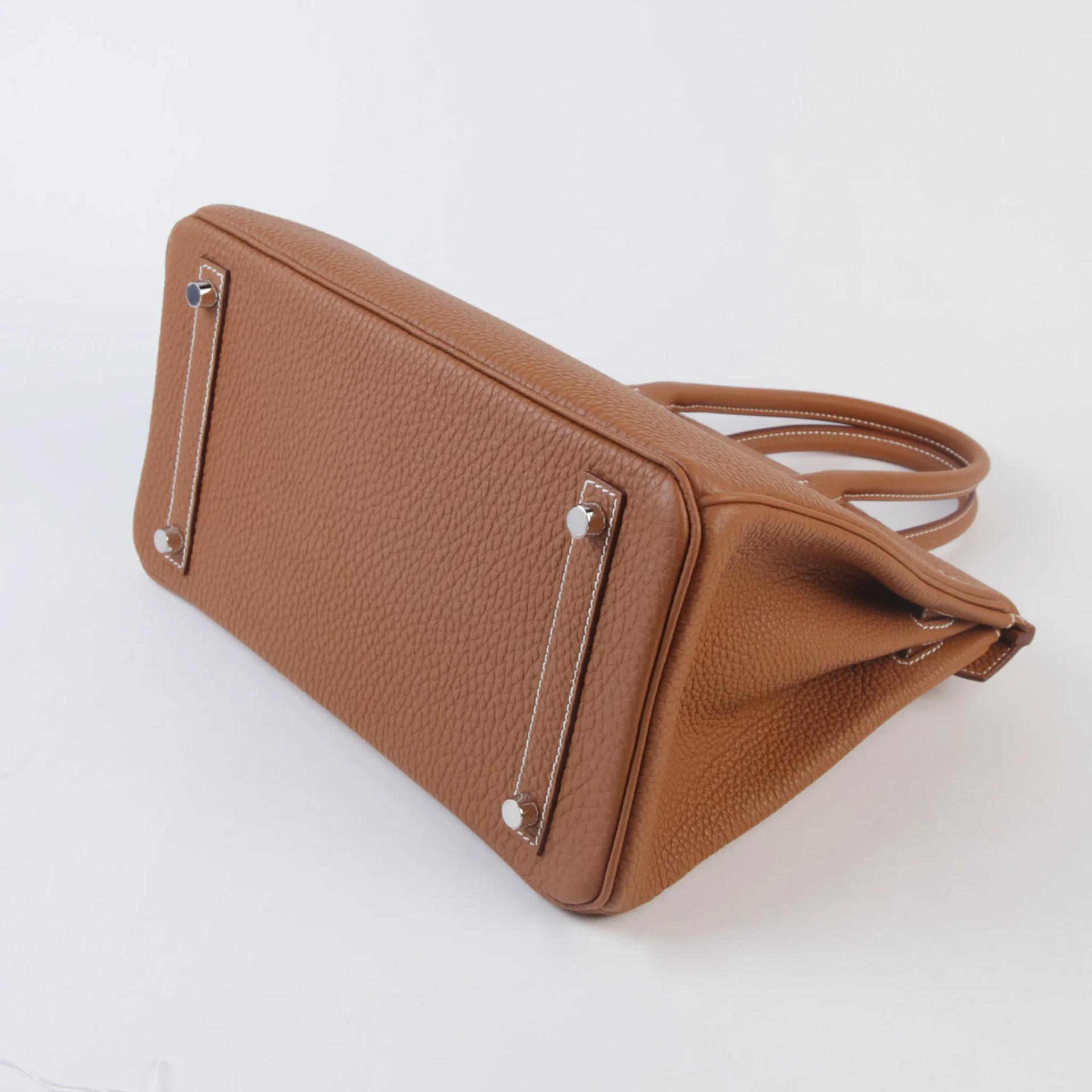 Brand New ( Rank N ) HERMÈS Birkin 30 Gold (37) Togo Palladium hardware G (2026) - 7