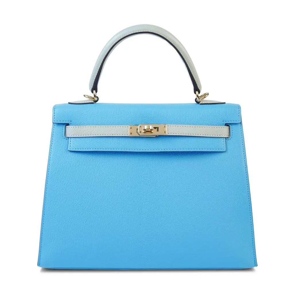 Kelly 25 Sellier Celeste (7N) Gris Perle (80)