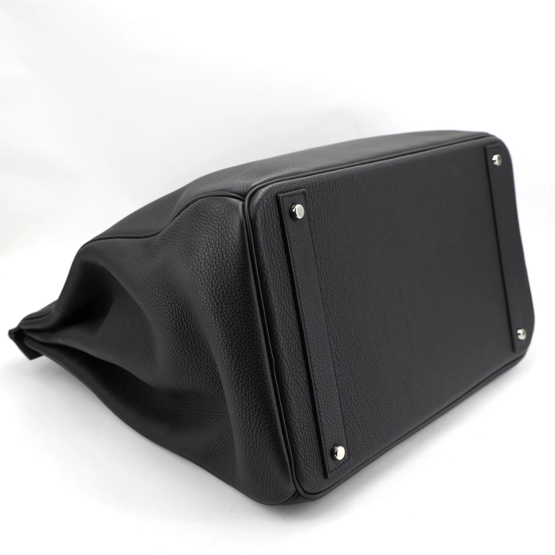 SA超美品 HERMÈS 爱马仕 HAC 40 89 黑色 Noir (Black) Togo小牛皮 银扣 B刻 2023年 - 6