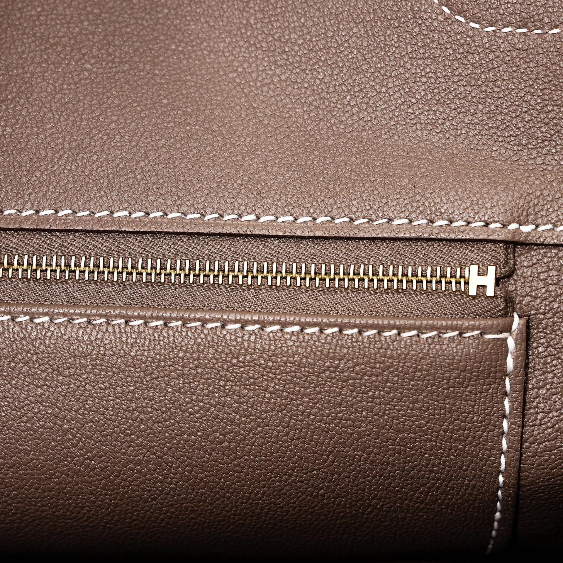 Brand New ( Rank N ) HERMÈS Birkin 40 Etoupe (18) Togo Gold hardware G (2026) - 11