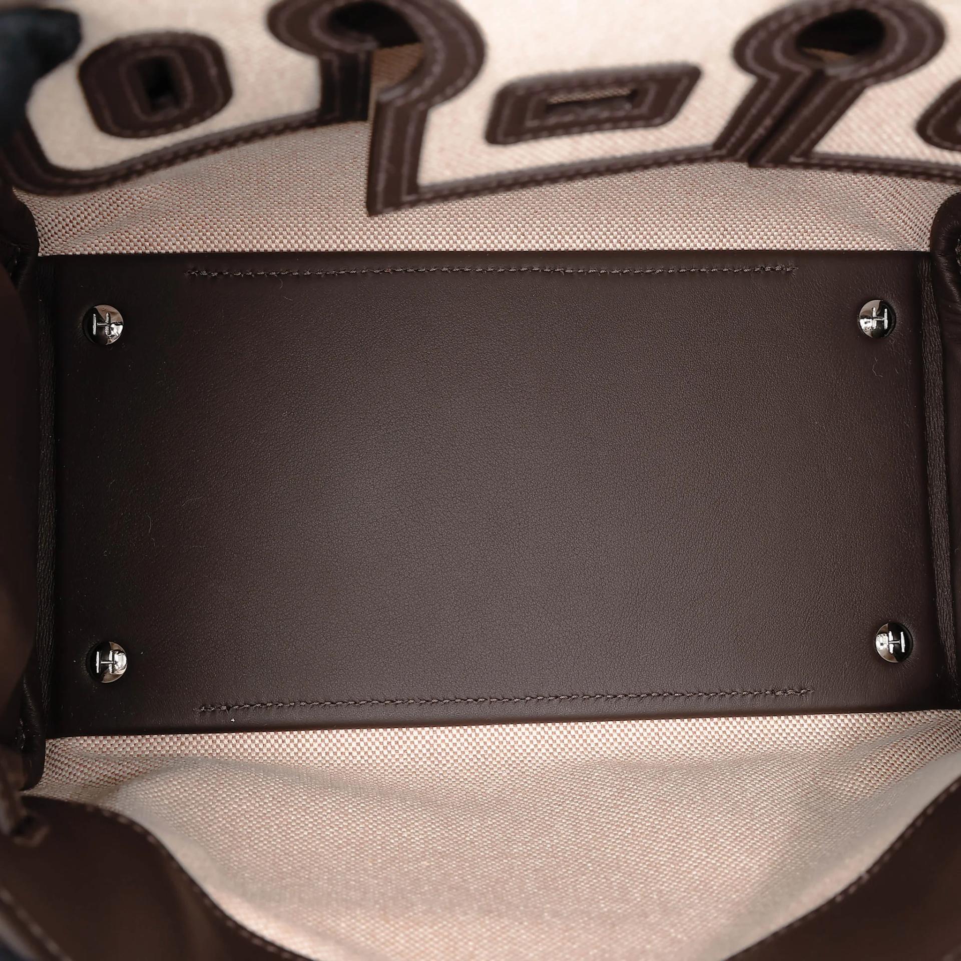 ランク N 新品 HERMÈS エルメス 限定品 バーキン 25 カーゴ ベブラン（T3） スイフト トワルアッシュ シルバー金具 G刻印 (2026) - 21