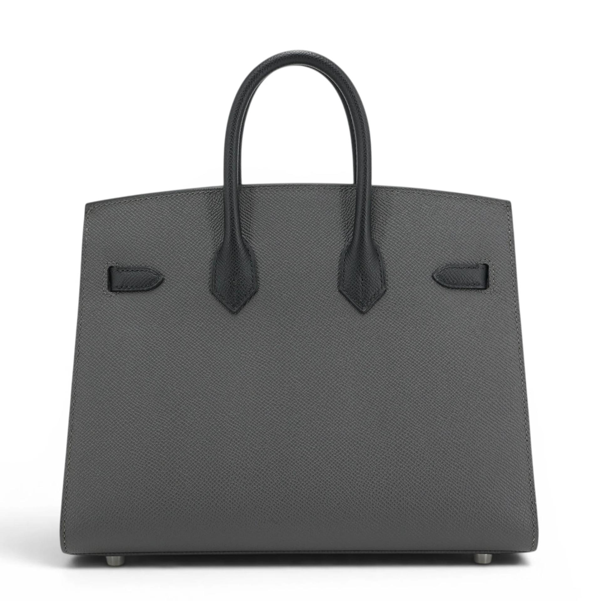 Birkin 25 sellier  Black Graphite (88)