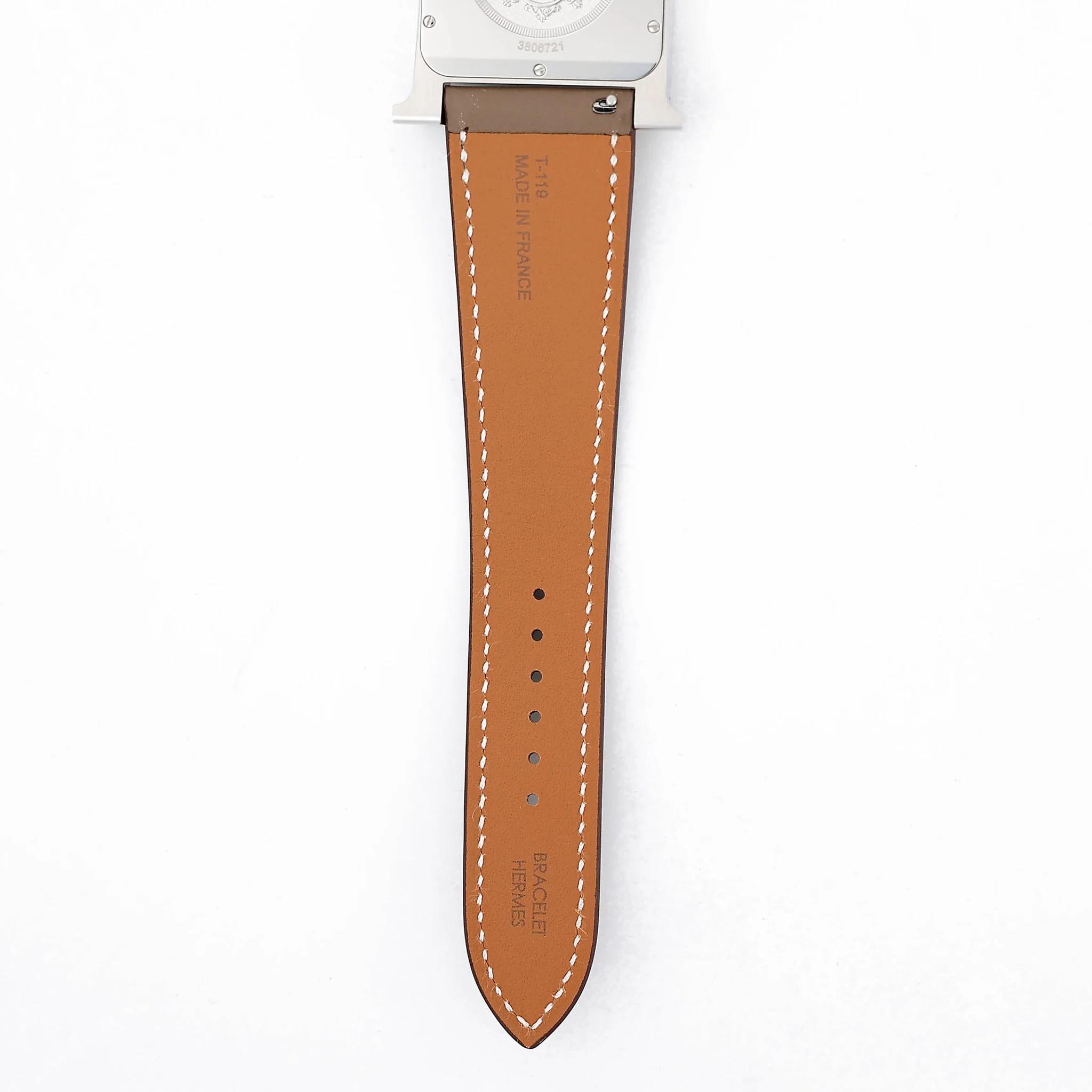 Brand New ( Rank N ) HERMÈS Watch Heure H Etoupe (18) Swift Stainless steel - 9
