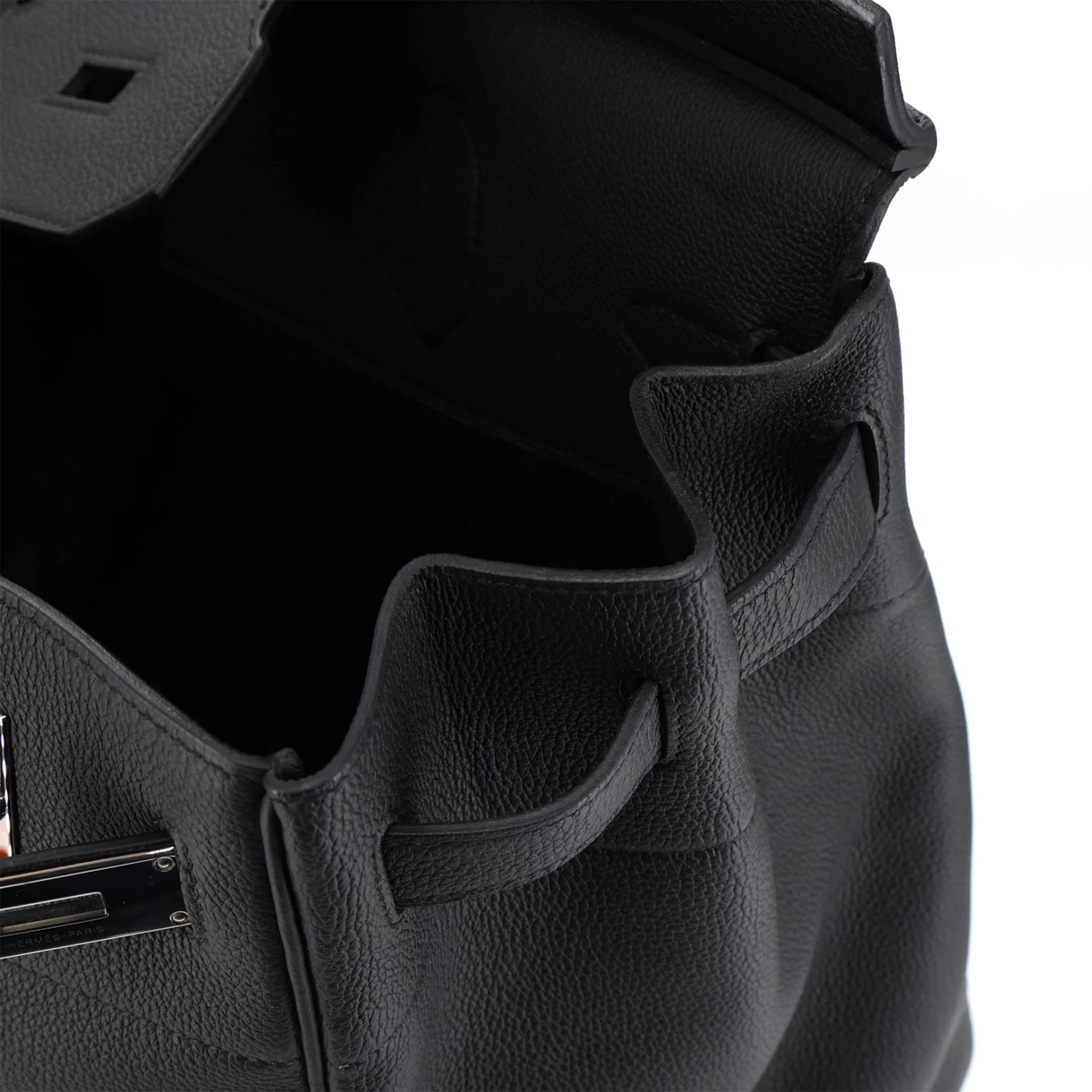 SA超美品 HERMÈS 爱马仕 HAC 40 89 黑色 Noir (Black) Togo小牛皮 银扣 B刻 2023年 - 15