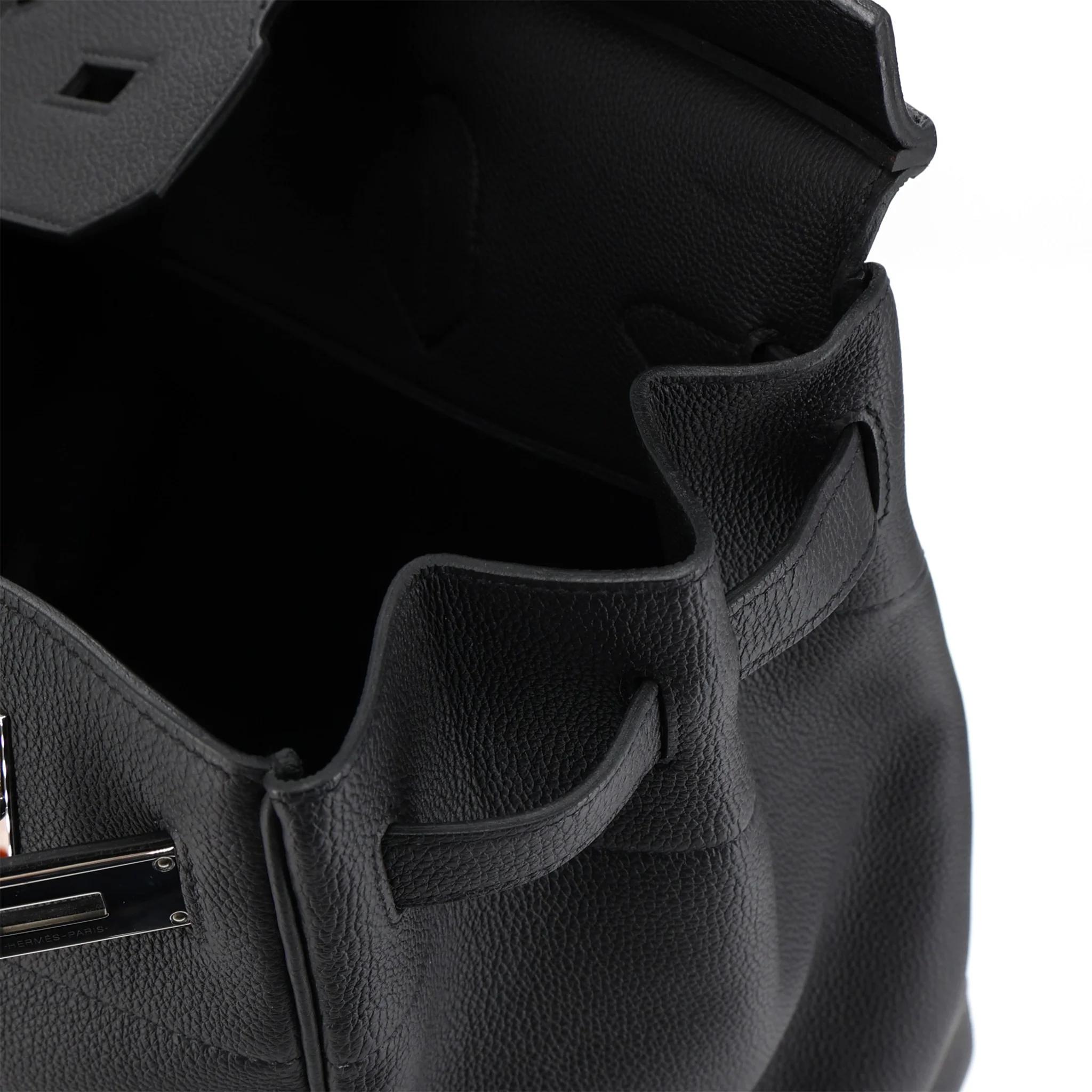 ランク SA HERMÈS エルメス オータクロア40 ブラック (89) トゴ シルバー金具 B刻印 (2023) - 15