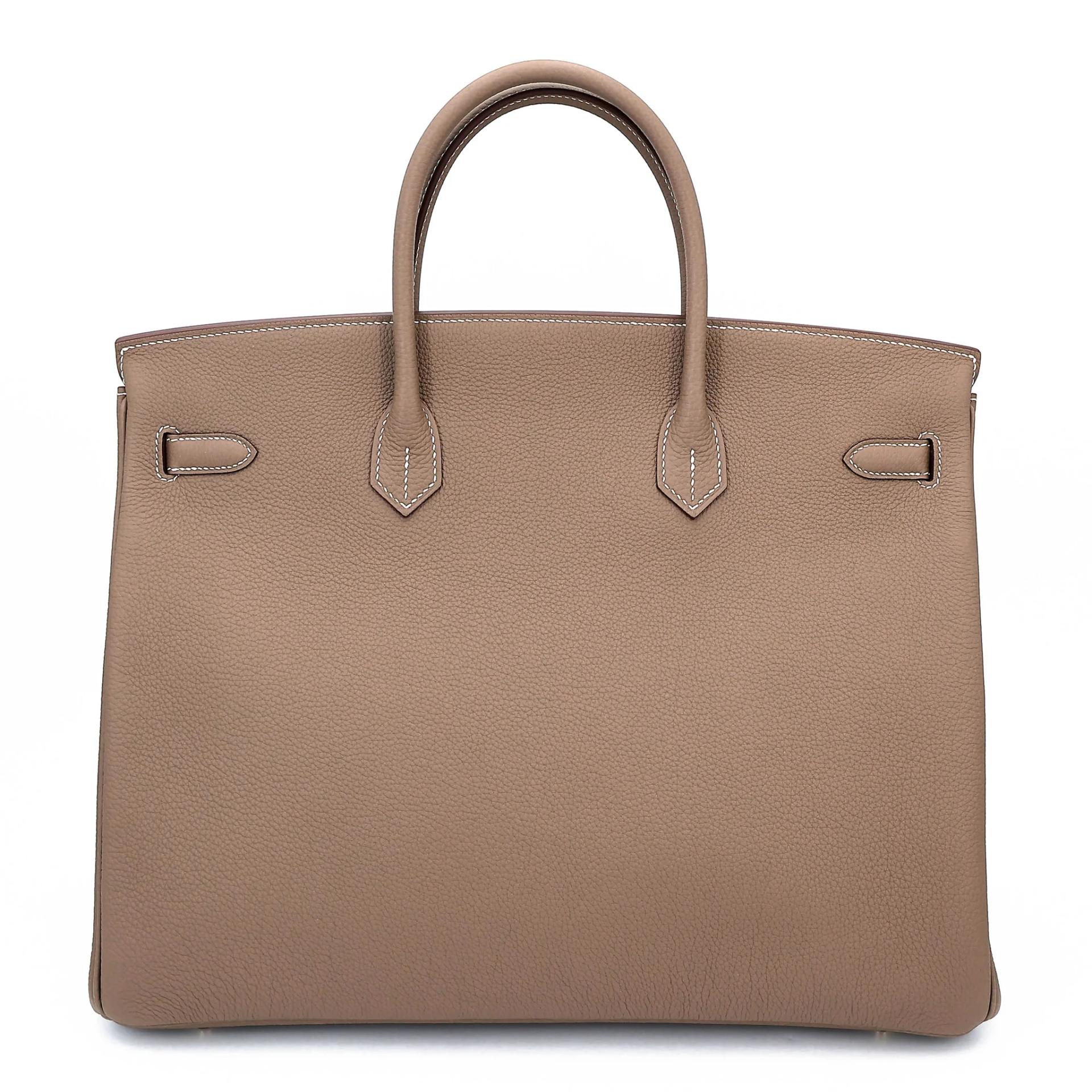 Brand New ( Rank N ) HERMÈS Birkin 40 Etoupe (18) Togo Gold hardware G (2026) - 2