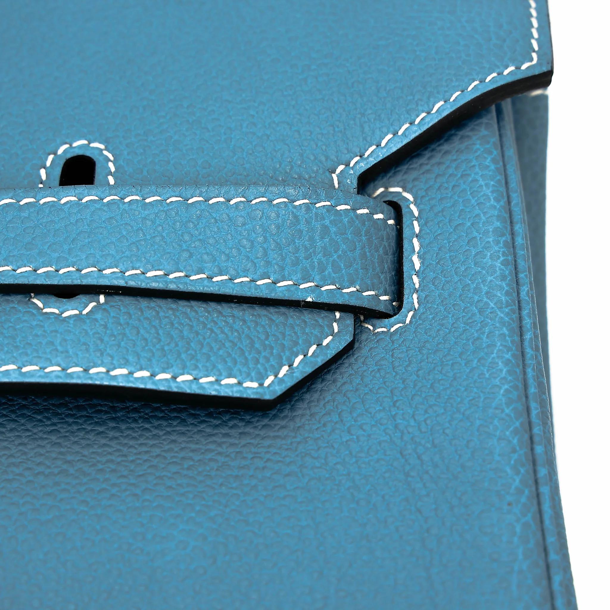 ランク NS 未使用品 HERMÈS エルメス バーキン35 ブルージーン (75) トゴ シルバー金具 □N刻印 (2010) - 14