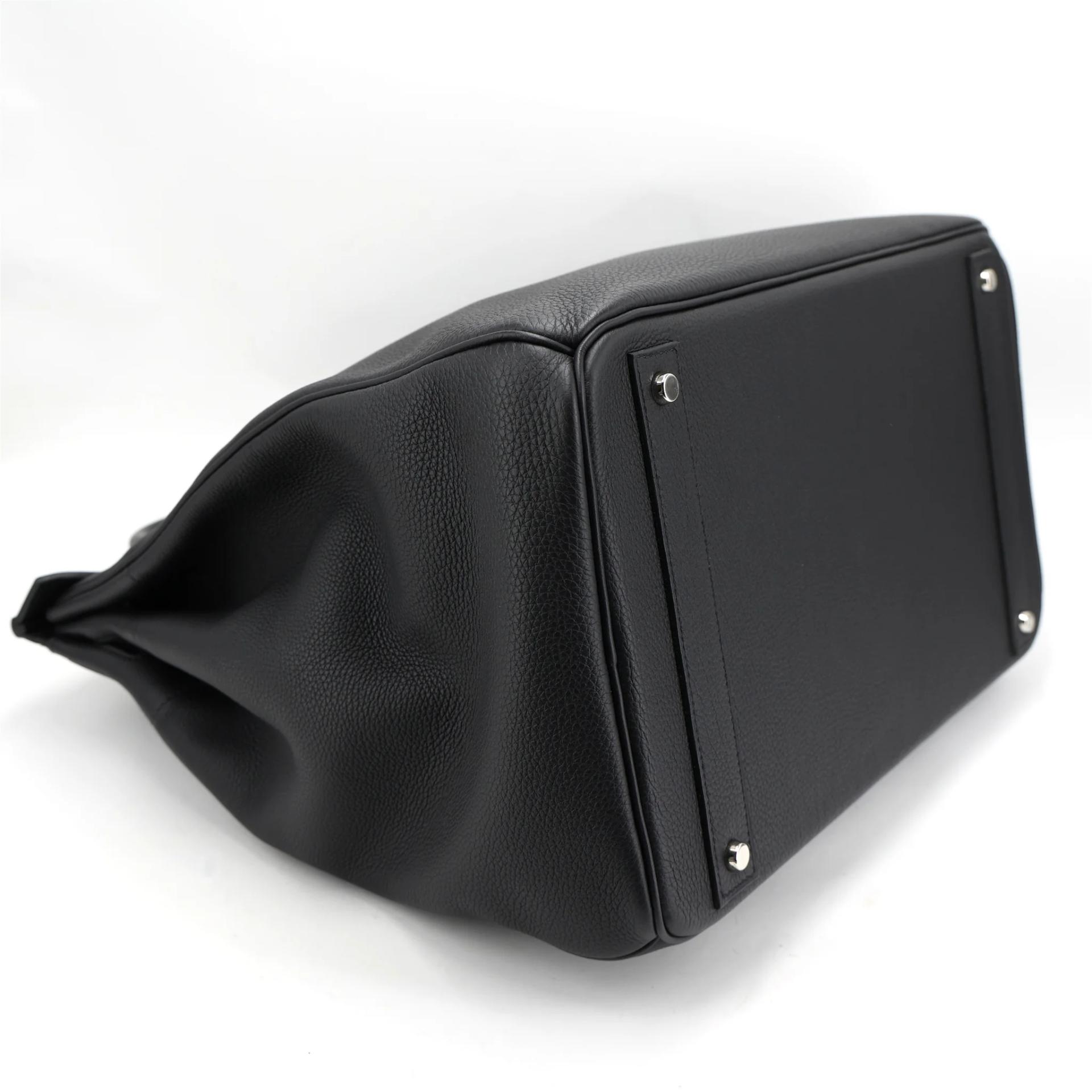 SA超美品 HERMÈS 爱马仕 HAC 40 89 黑色 Noir (Black) Togo小牛皮 银扣 B刻 2023年 - 4