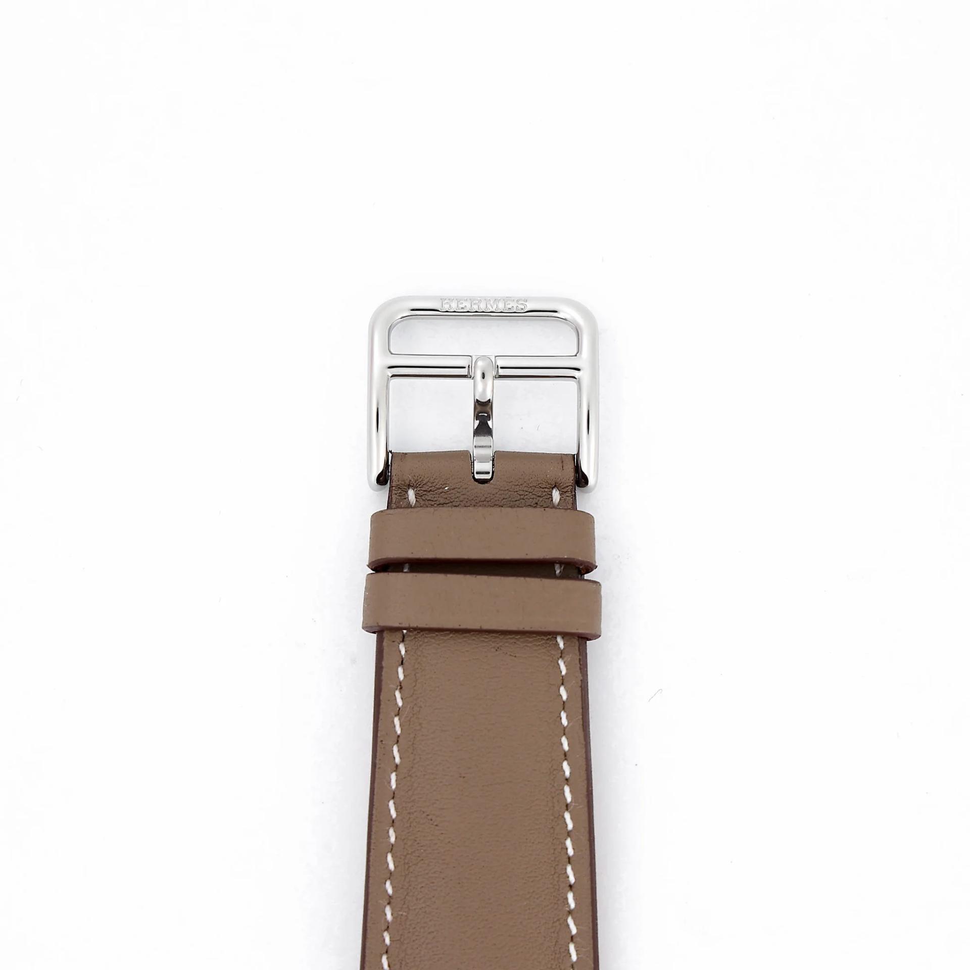 Brand New ( Rank N ) HERMÈS Watch Heure H Etoupe (18) Swift Stainless steel - 8
