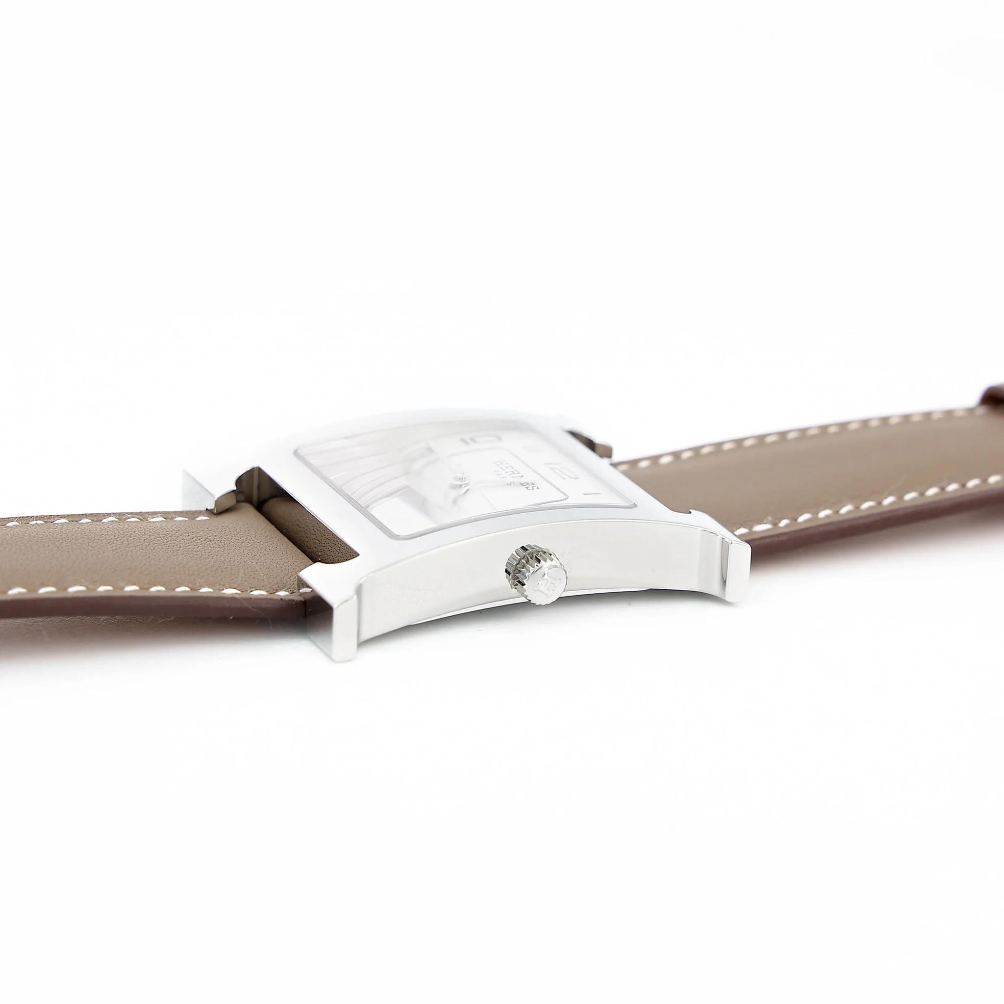 Brand New ( Rank N ) HERMÈS Watch Heure H Etoupe (18) Swift Stainless steel - 6