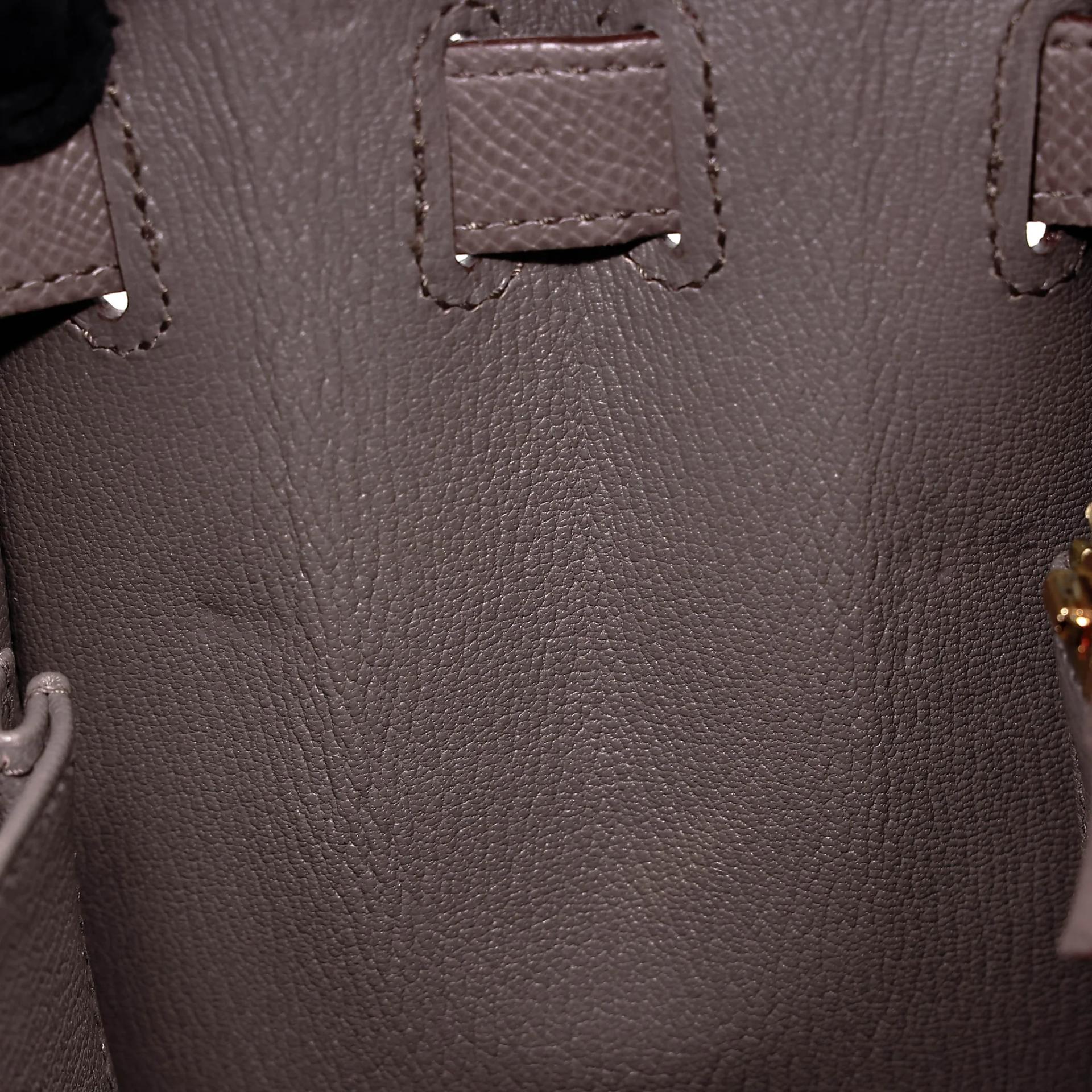 Very Good ( Rank A) HERMÈS Kelly 28 Sellier Etain (8F) Epsom Gold hardware D (2019) - 26
