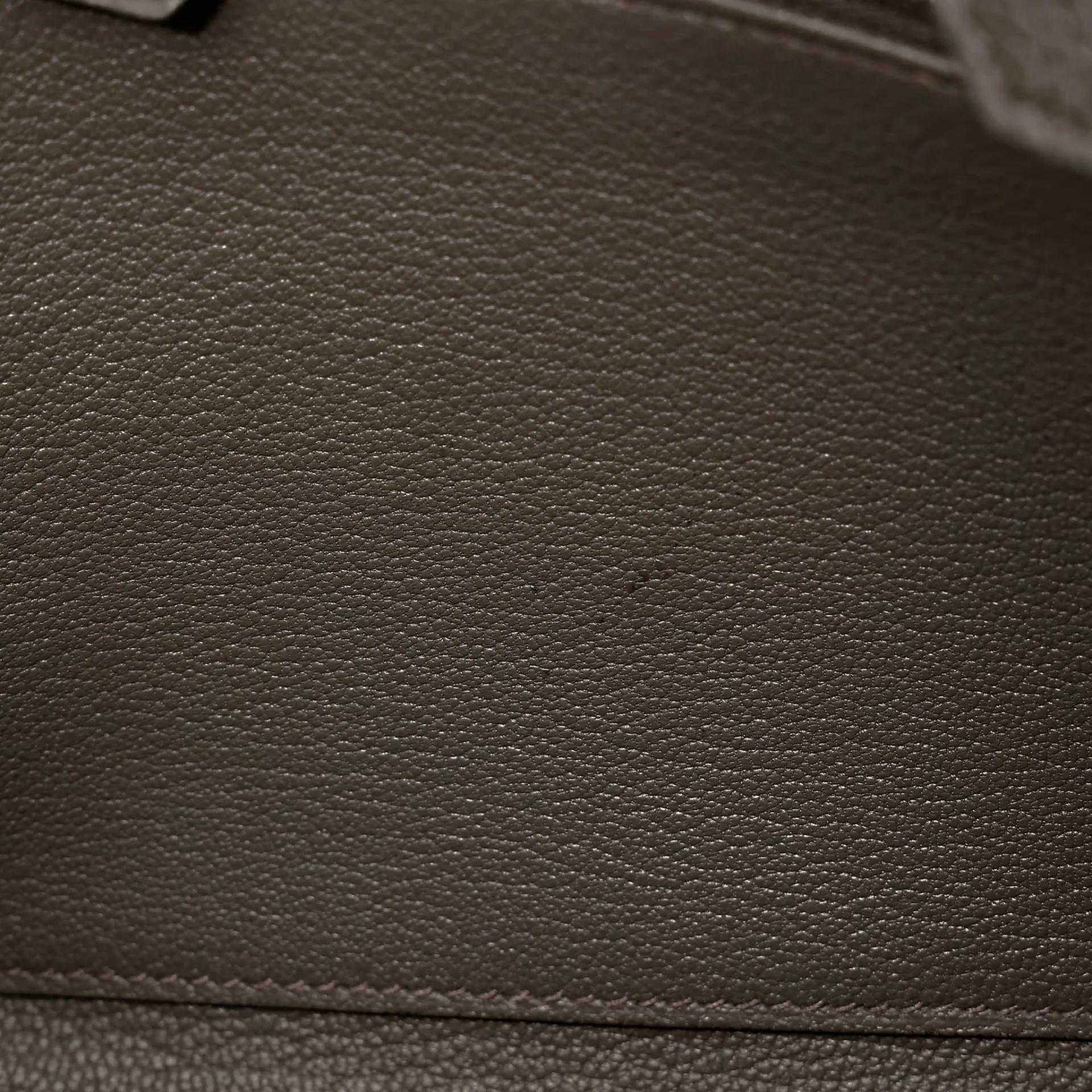 Very Good ( Rank A) HERMÈS Birkin 25 Vert de Gris (C6) Togo Palladium hardware U (2022) - 17