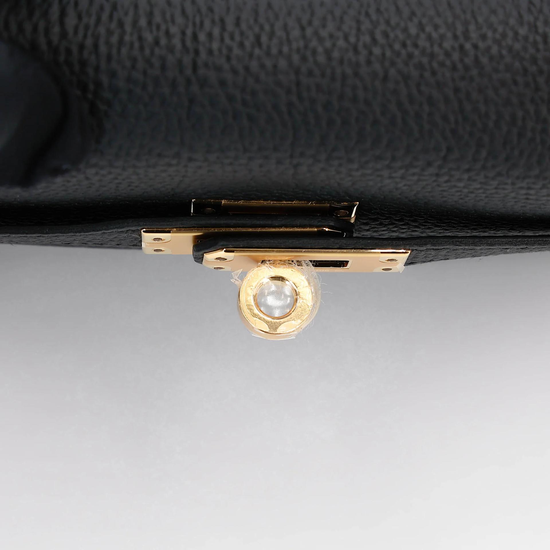 Brand New ( Rank N ) HERMÈS Kelly 25 Noir (89) Togo Gold hardware K (2025) - 9
