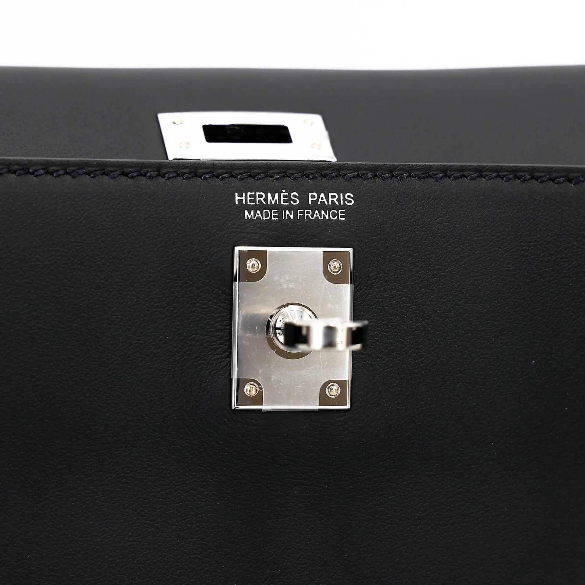 ランク N 新品 HERMÈS エルメス ケリーダンス ブラック (89) スイフト シルバー金具 K刻印 (2025) - 13