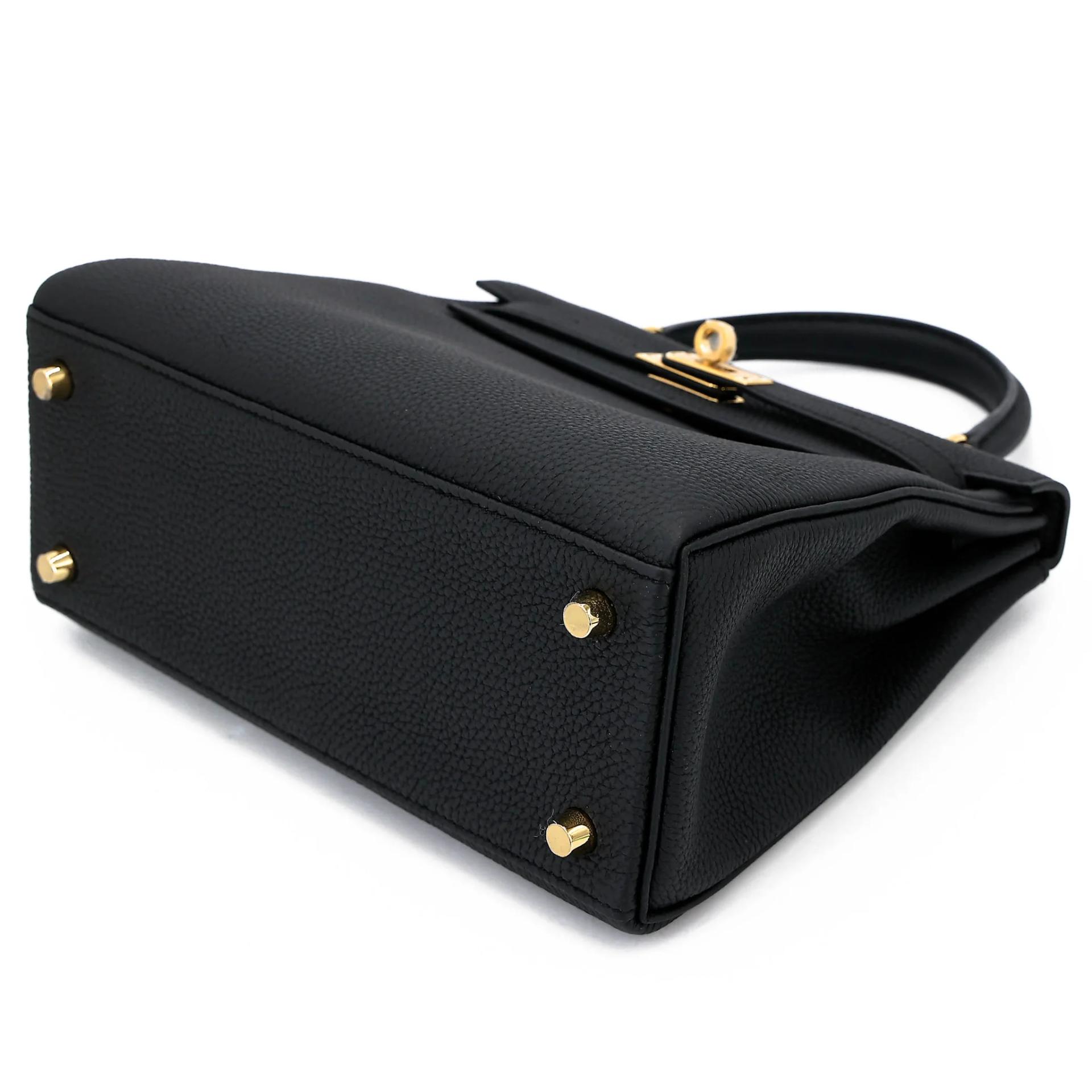 Brand New ( Rank N ) HERMÈS Kelly 25 Noir (89) Togo Gold hardware K (2025) - 4
