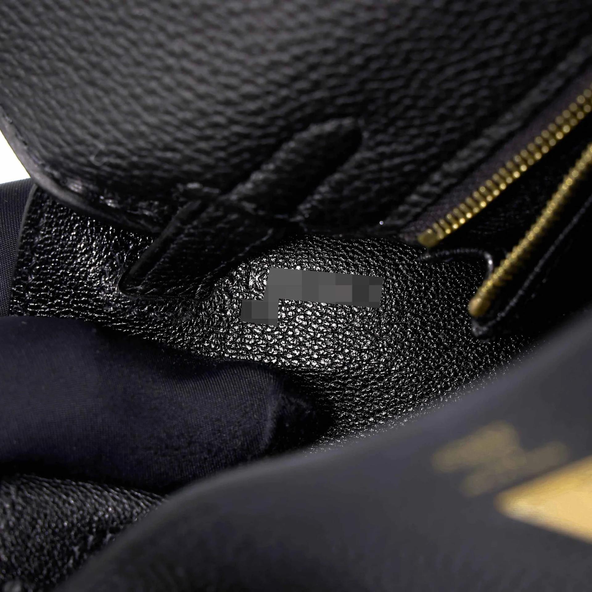 Brand New ( Rank N ) HERMÈS Kelly 25 Noir (89) Togo Gold hardware K (2025) - 15