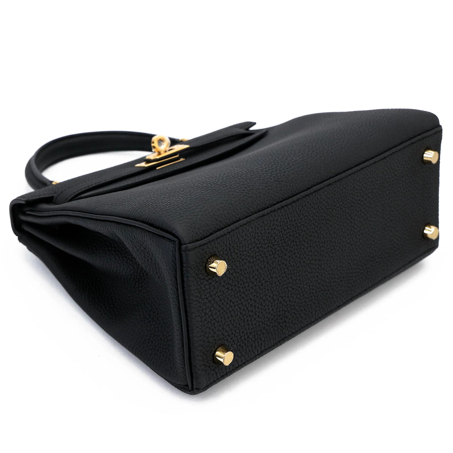 Brand New ( Rank N ) HERMÈS Kelly 25 Noir (89) Togo Gold hardware K (2025) - 5