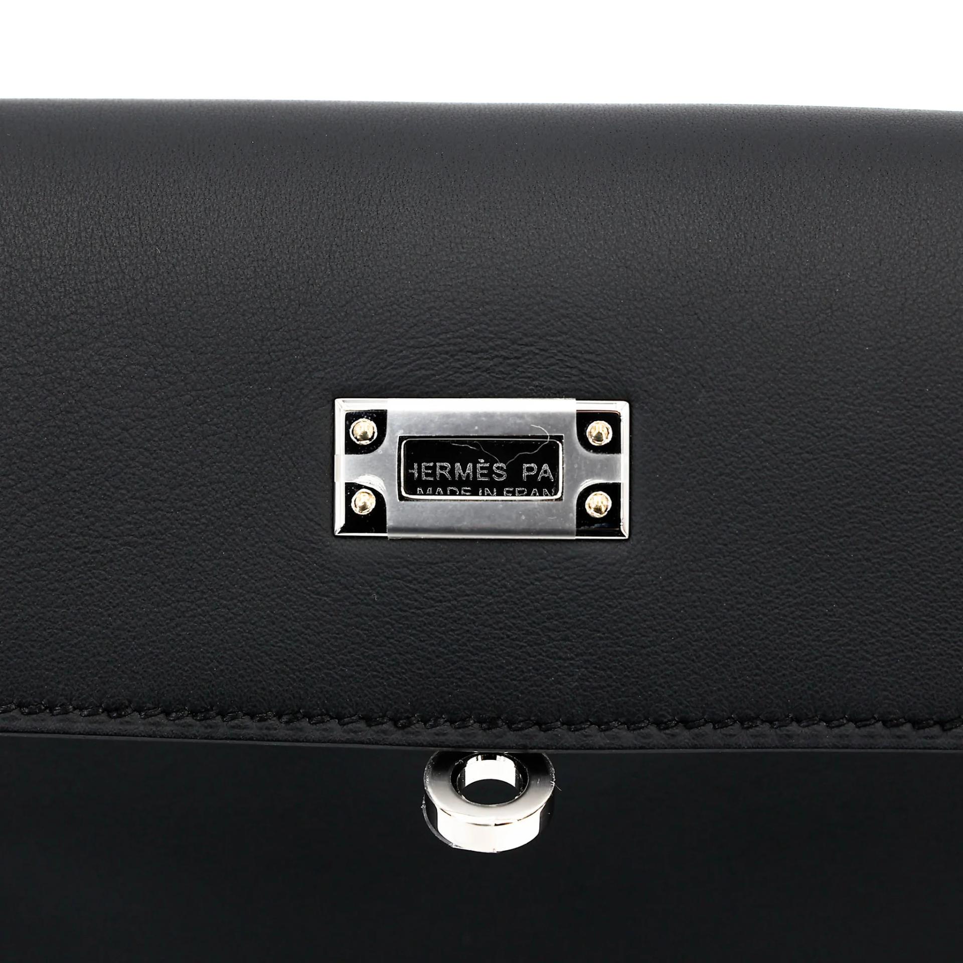 ランク N 新品 HERMÈS エルメス ケリーダンス ブラック (89) スイフト シルバー金具 K刻印 (2025) - 10