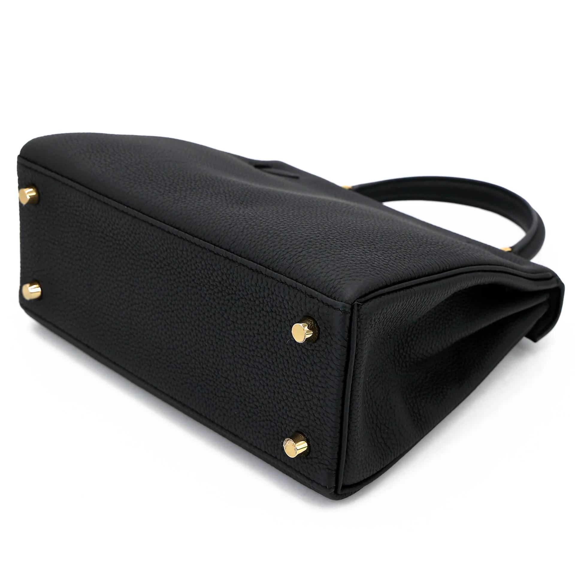 Brand New ( Rank N ) HERMÈS Kelly 25 Noir (89) Togo Gold hardware K (2025) - 6