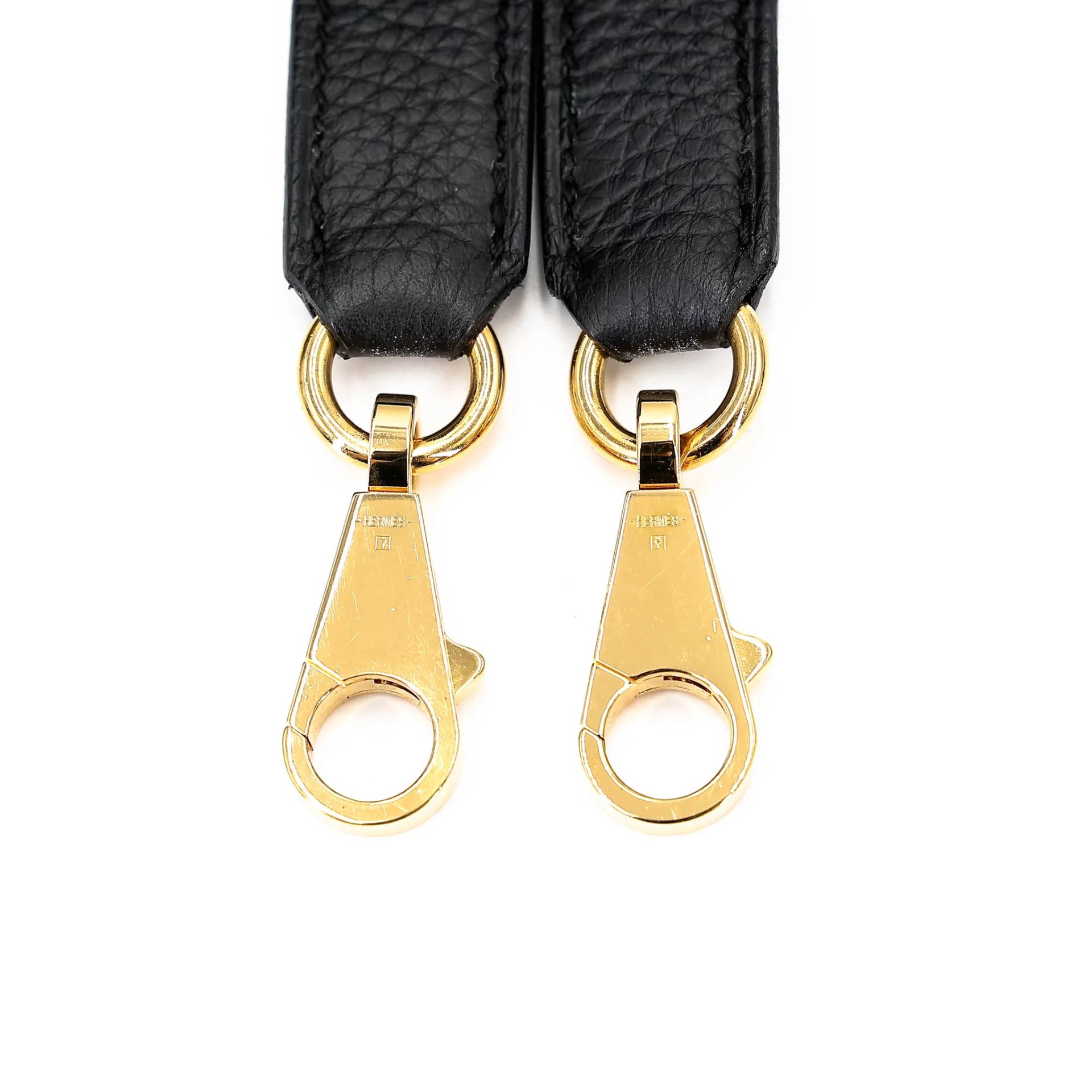Excellent ( Rank SA ) HERMÈS Kelly 40 Noir (89) Togo Gold hardware A (2017) - 27