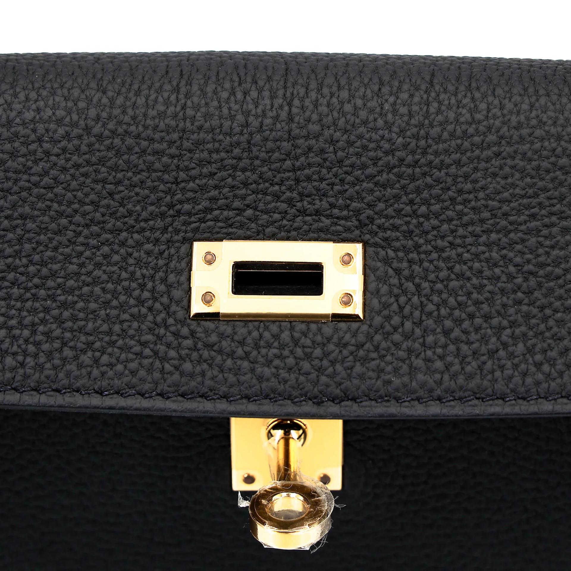 Brand New ( Rank N ) HERMÈS Kelly 25 Noir (89) Togo Gold hardware K (2025) - 10