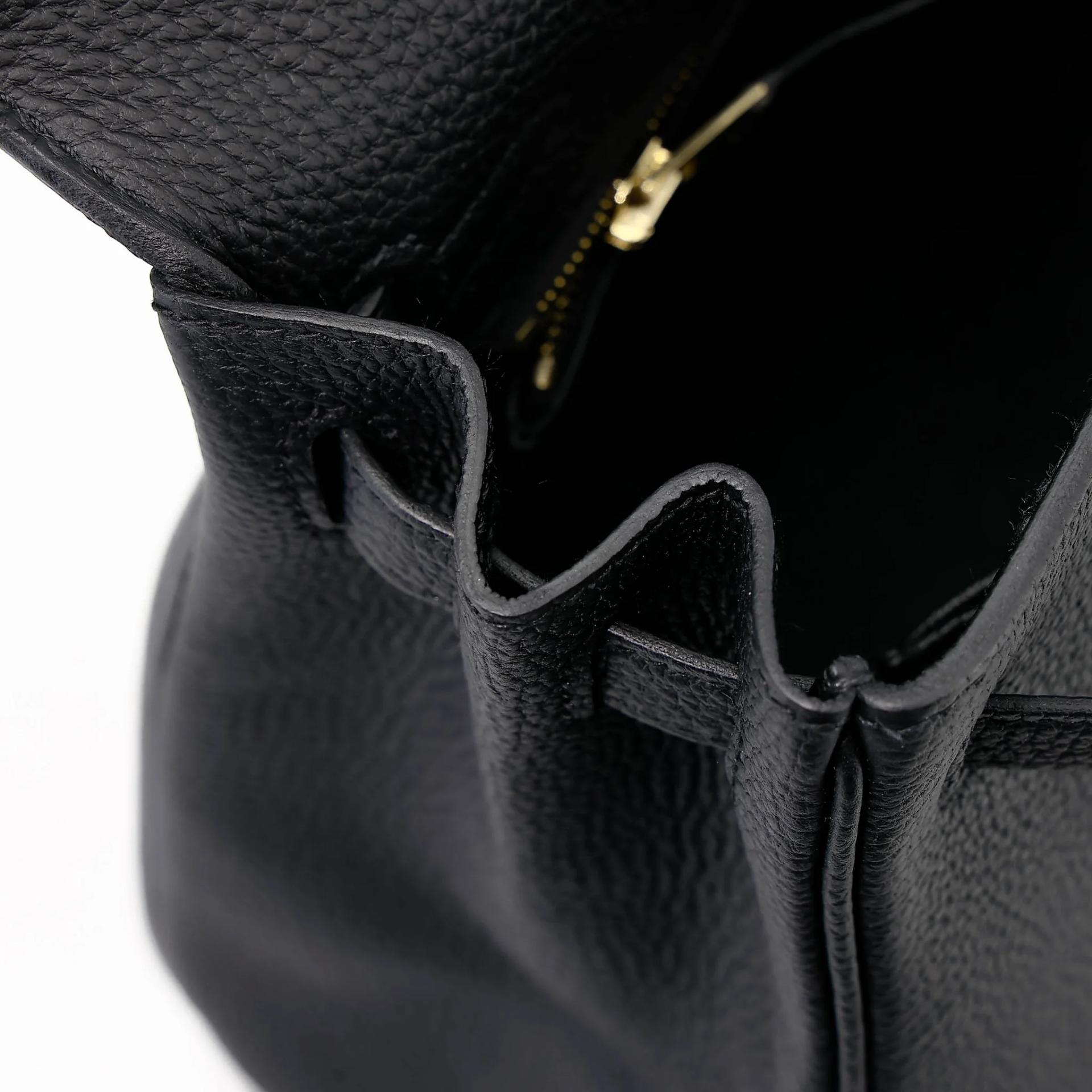 Brand New ( Rank N ) HERMÈS Kelly 25 Noir (89) Togo Gold hardware K (2025) - 17