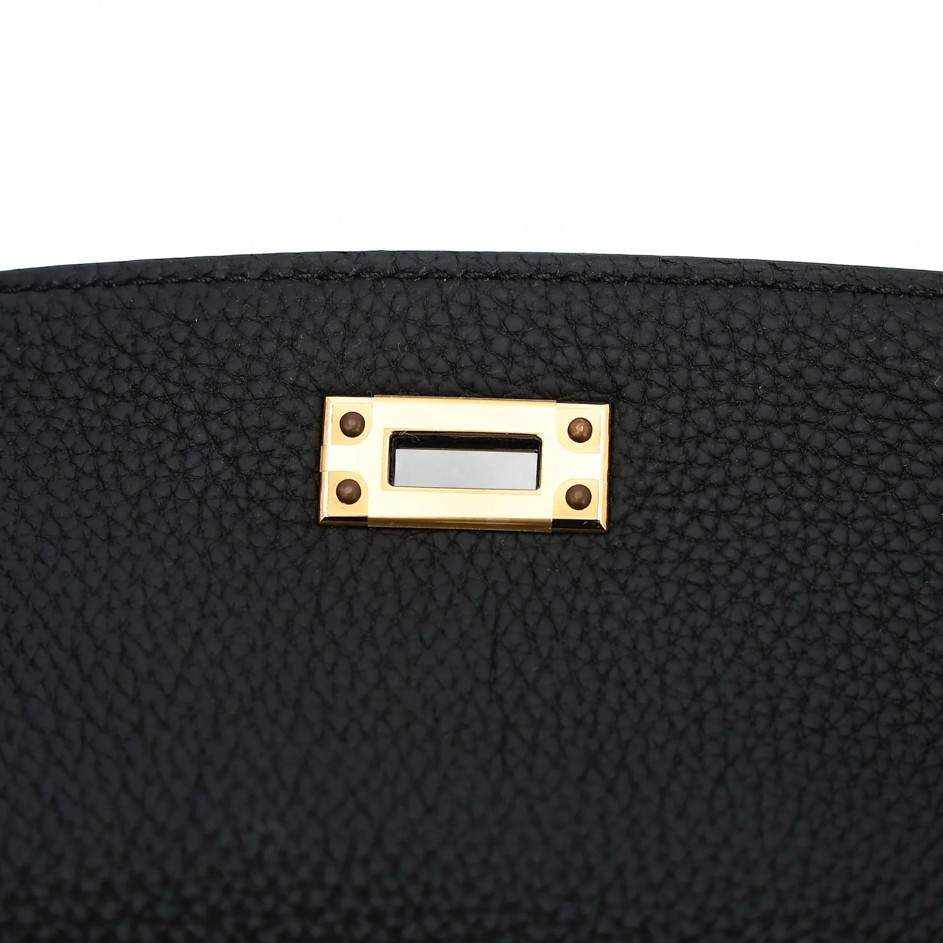 Brand New ( Rank N ) HERMÈS Kelly 25 Noir (89) Togo Gold hardware K (2025) - 11