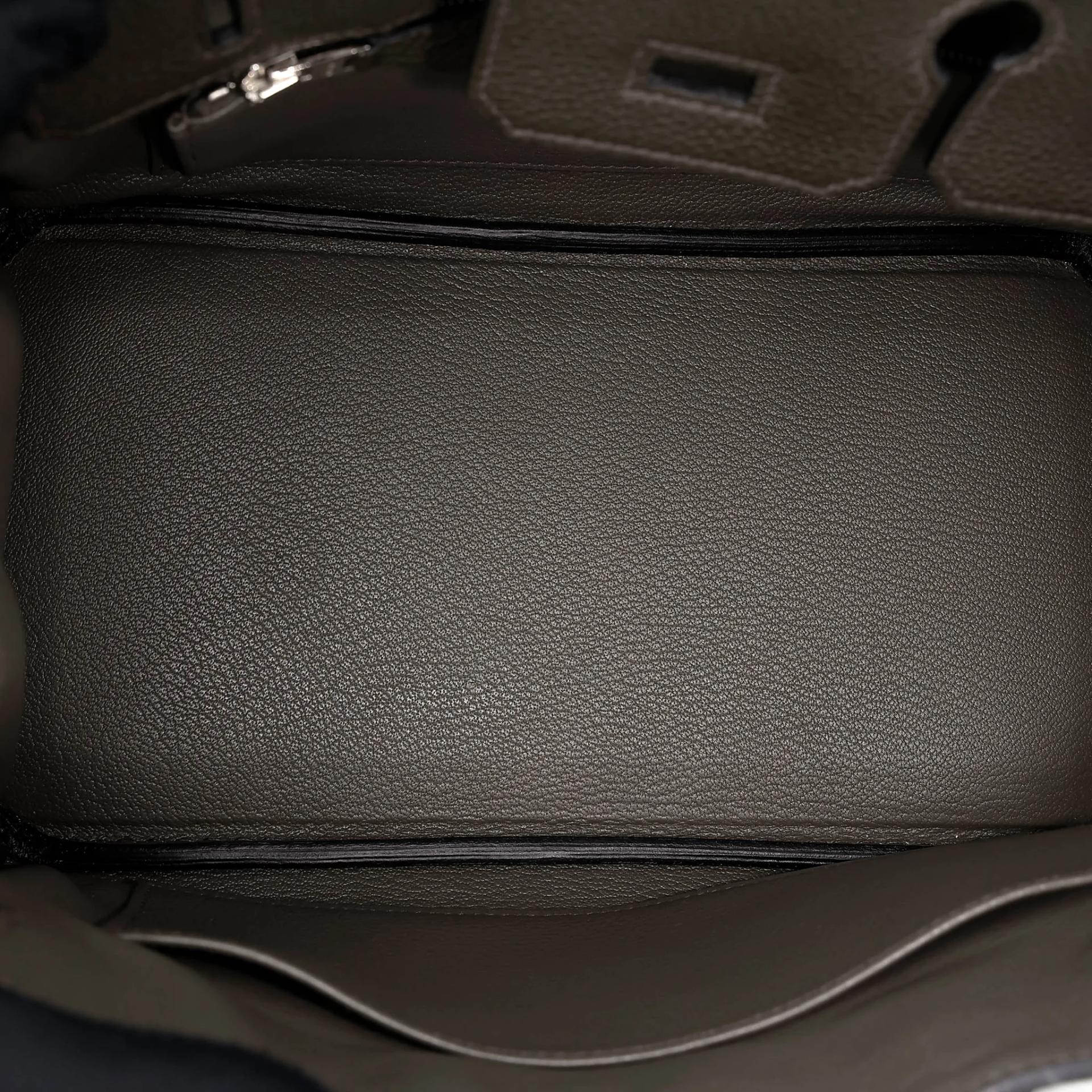 Very Good ( Rank A) HERMÈS Birkin 25 Vert de Gris (C6) Togo Palladium hardware U (2022) - 22