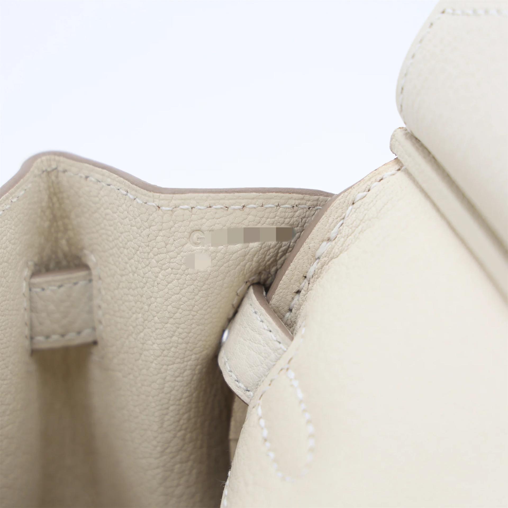 Brand New ( Rank N ) HERMÈS Birkin 25 Craie (10) Togo Gold hardware G (2026) - 15