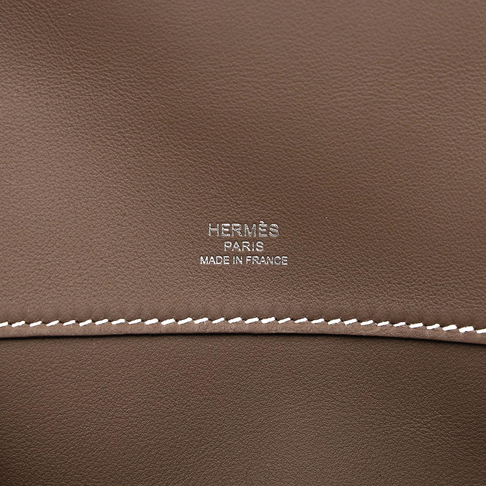 Brand New ( Rank N ) HERMÈS Kelly Cut Etoupe (18) Swift Palladium hardware G (2026) - 15