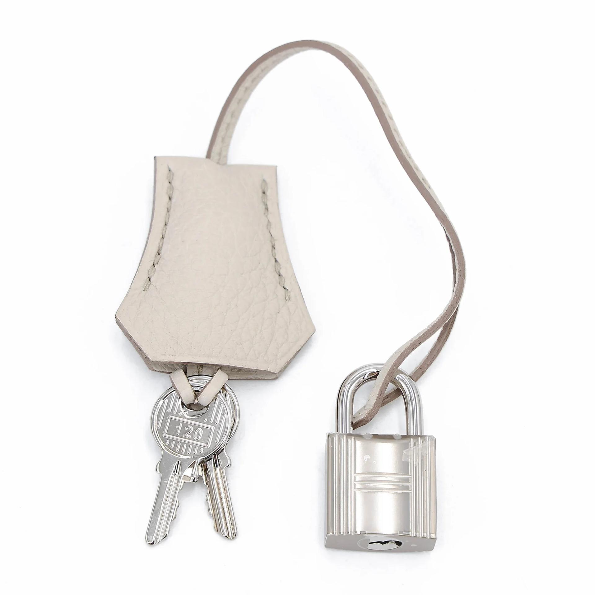Brand New ( Rank N ) HERMÈS Birkin 25 Beton (8L) Togo Palladium hardware K (2025) - 16